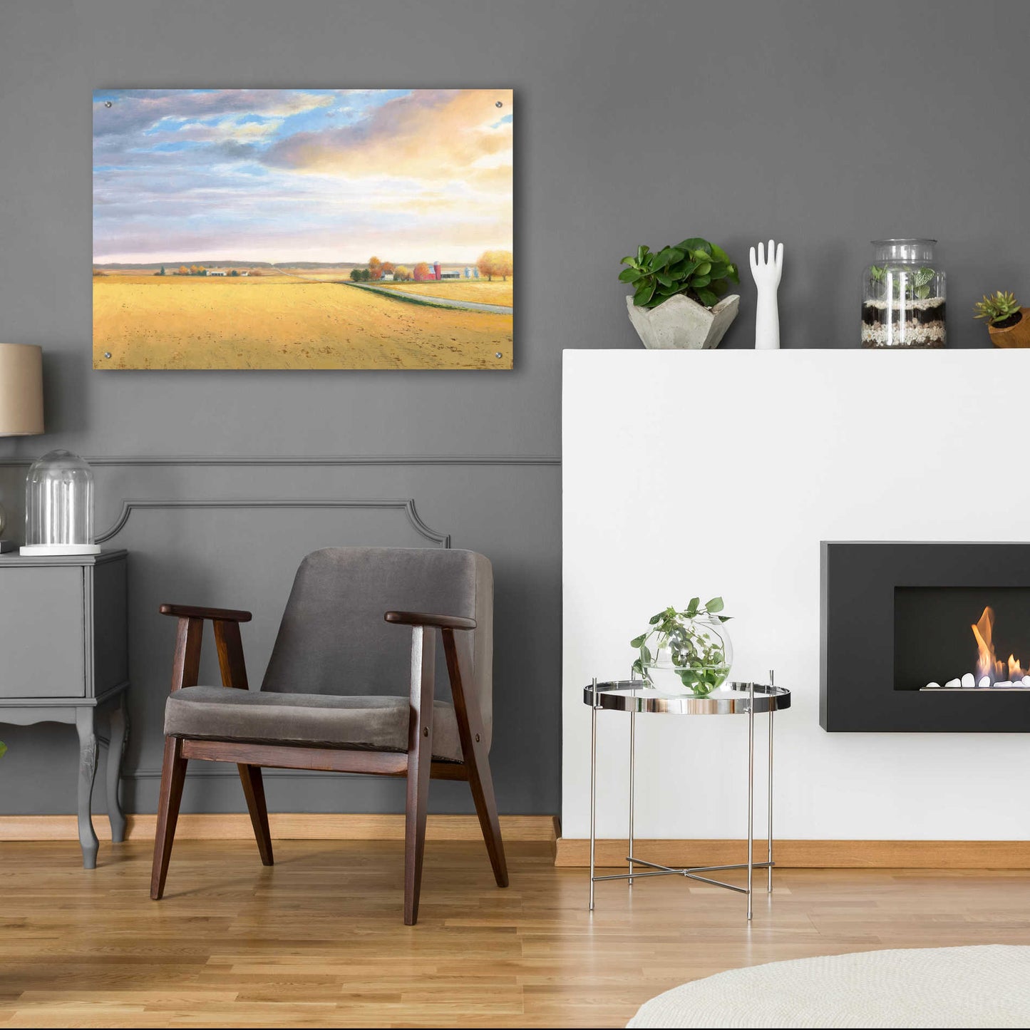 Epic Art 'Heartland Landscape' by James Wiens, Acrylic Glass Wall Art,36x24