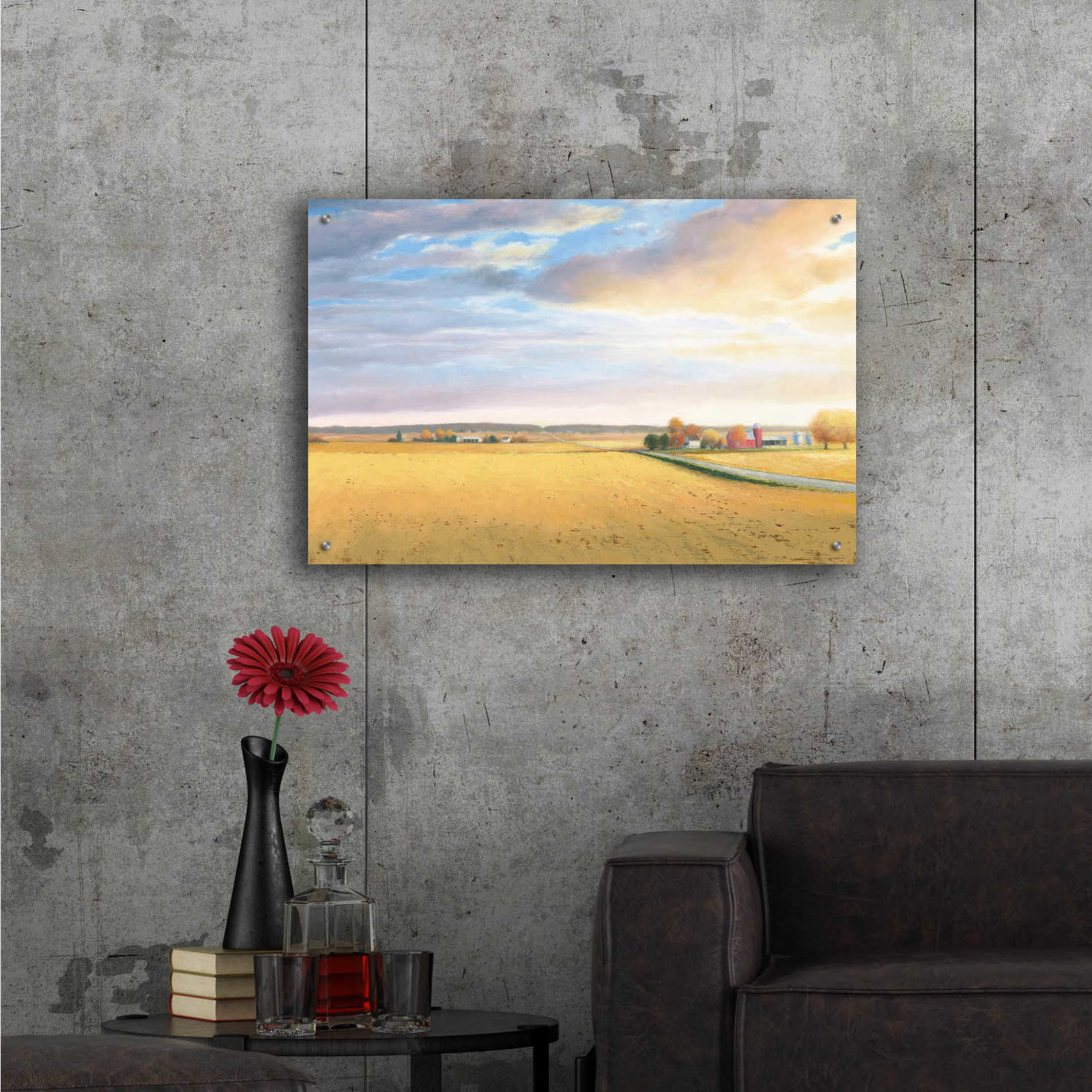 Epic Art 'Heartland Landscape' by James Wiens, Acrylic Glass Wall Art,36x24