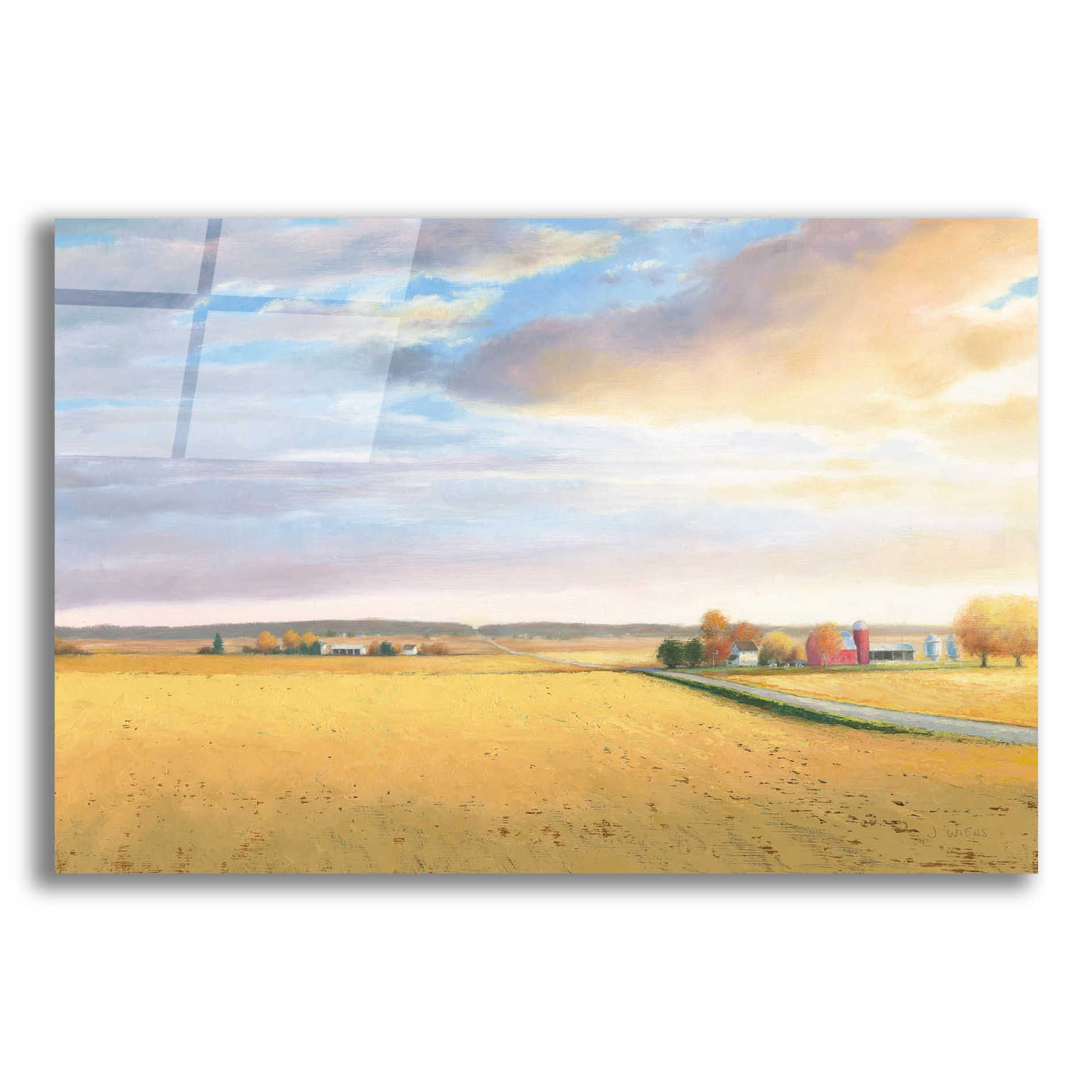 Epic Art 'Heartland Landscape' by James Wiens, Acrylic Glass Wall Art,18x12x1.1x0,26x18x1.1x0,40x26x1.74x0,60x40x1.74x0