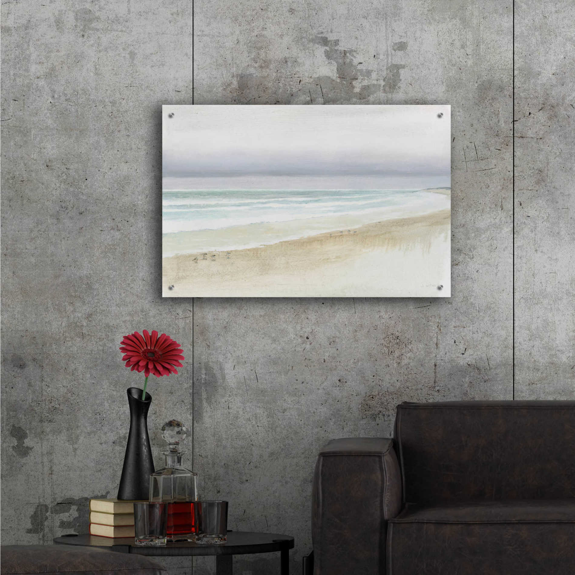 Epic Art 'Serene Seaside' by James Wiens, Acrylic Glass Wall Art,36x24