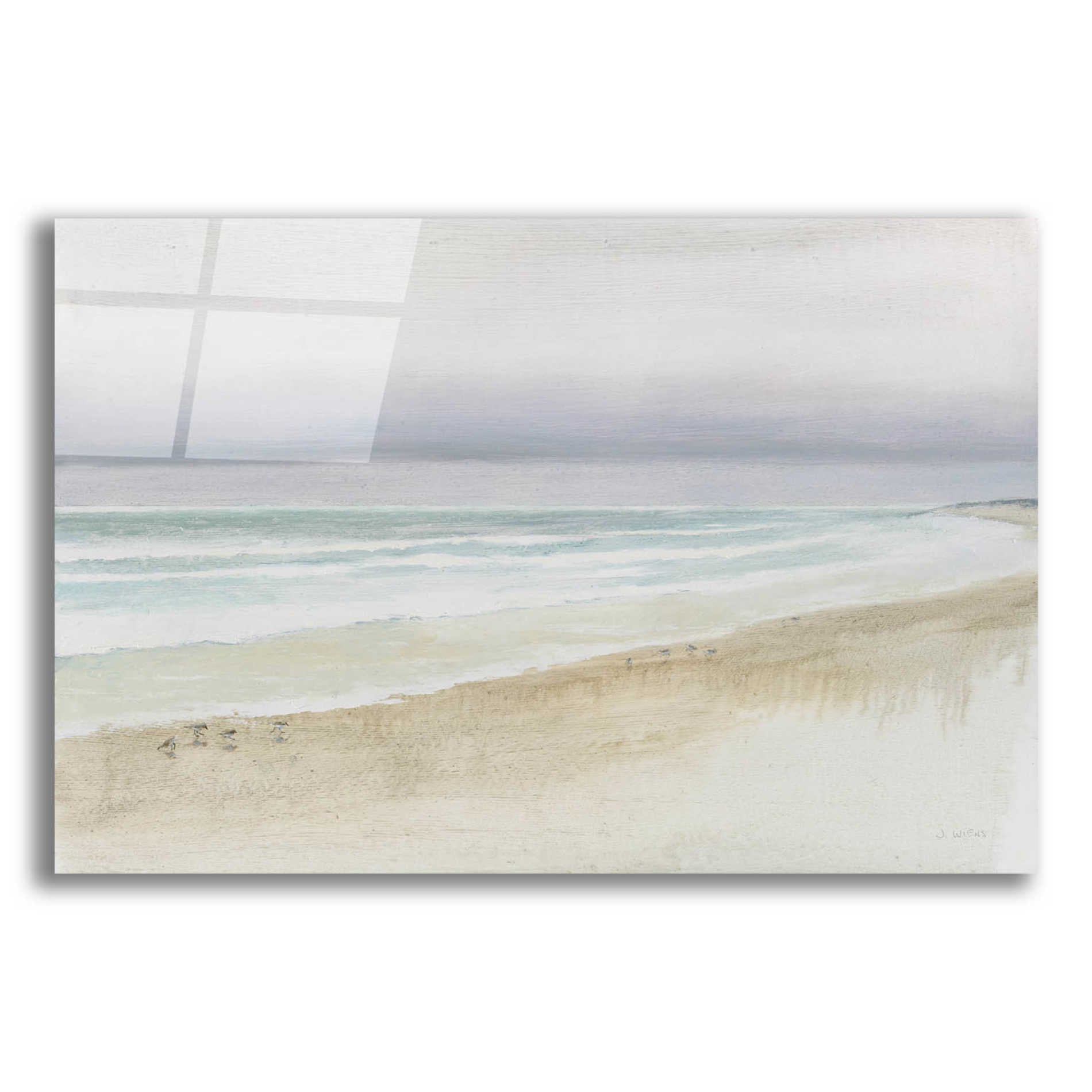 Epic Art 'Serene Seaside' by James Wiens, Acrylic Glass Wall Art,18x12x1.1x0,26x18x1.1x0,40x26x1.74x0,60x40x1.74x0