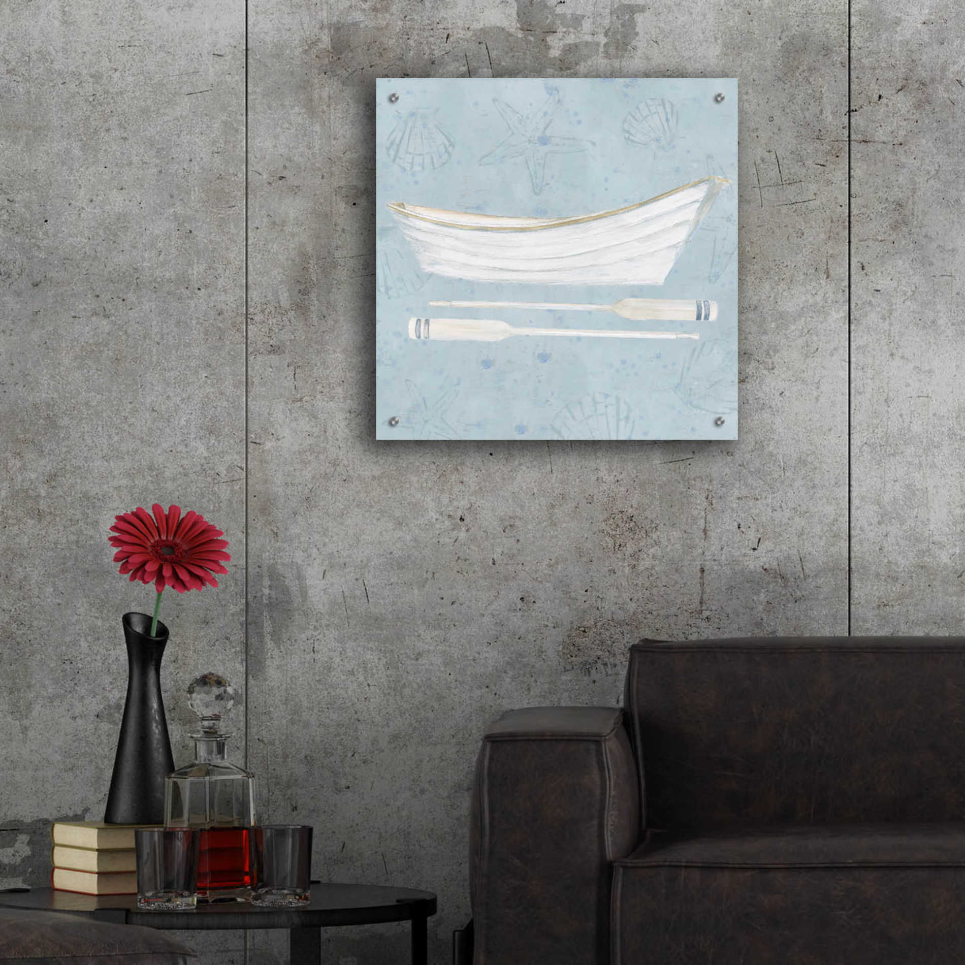 Epic Art 'Serene Seaside I' by James Wiens, Acrylic Glass Wall Art,24x24