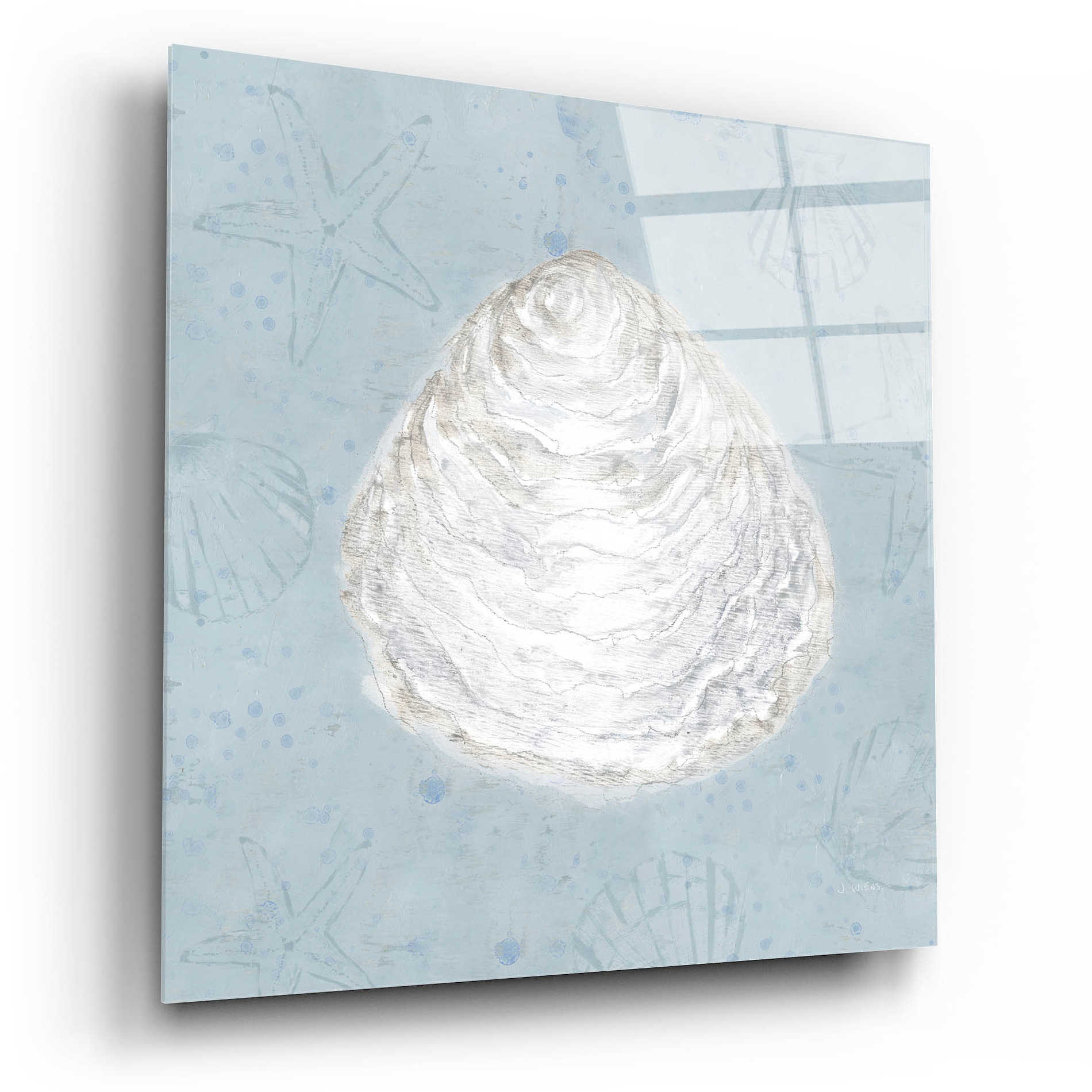 Epic Art 'Serene Shells I' by James Wiens, Acrylic Glass Wall Art,12x12