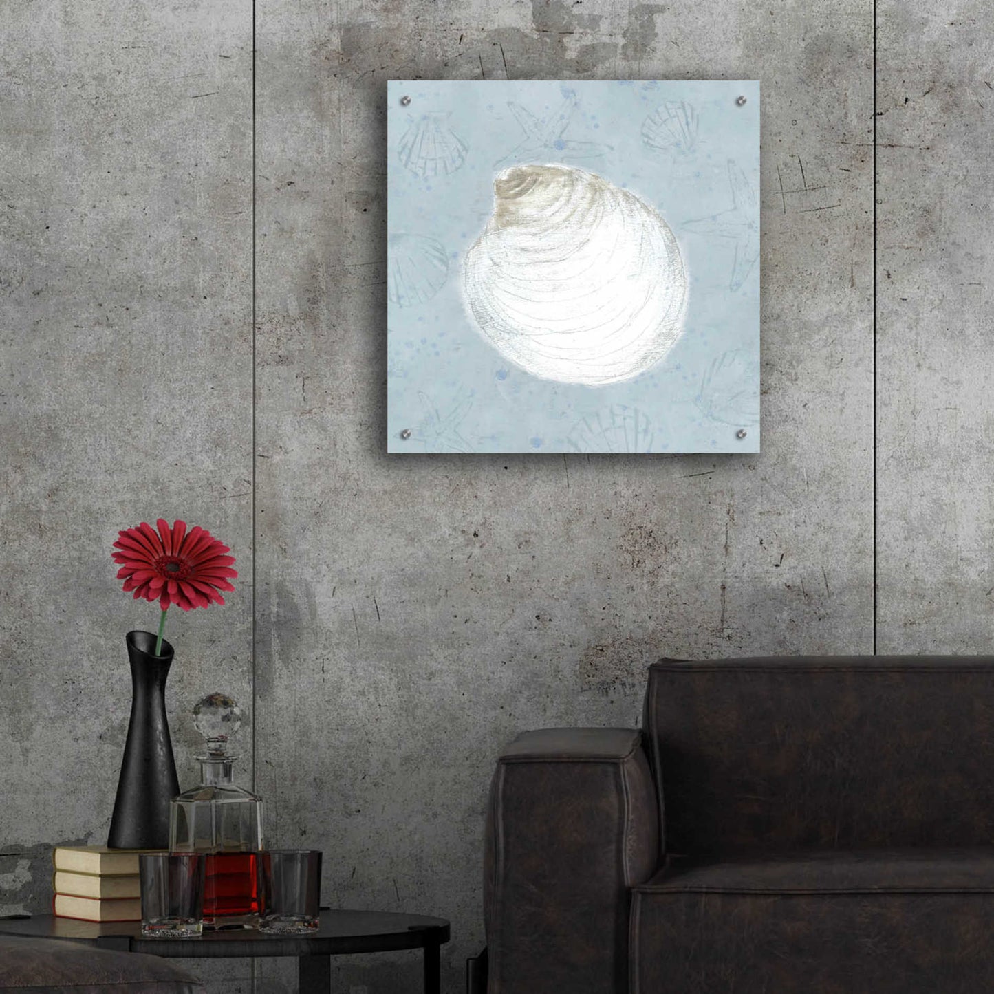 Epic Art 'Serene Shells II' by James Wiens, Acrylic Glass Wall Art,24x24