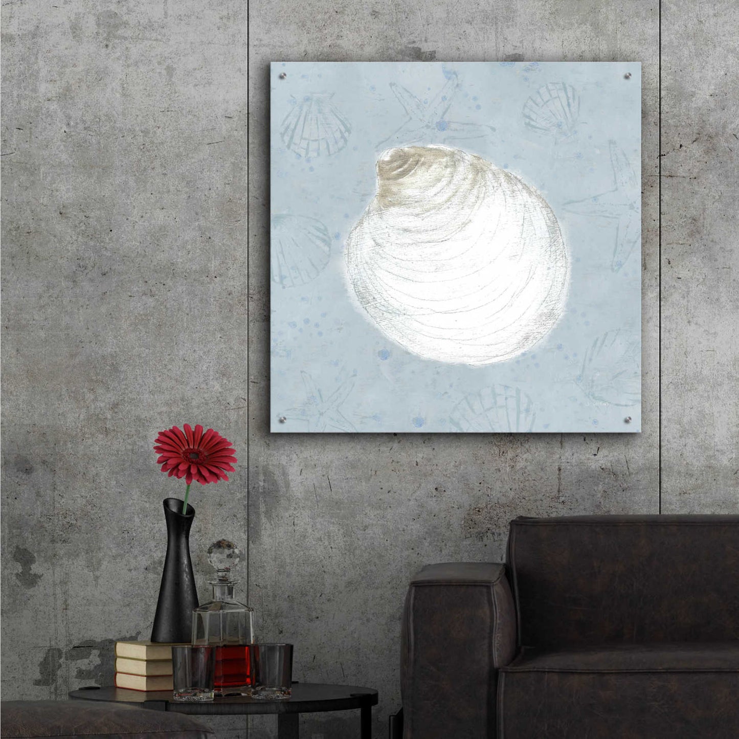 Epic Art 'Serene Shells II' by James Wiens, Acrylic Glass Wall Art,36x36