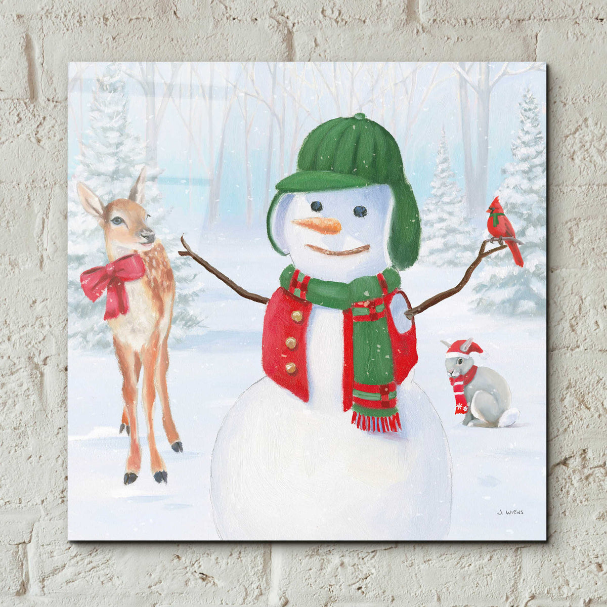 Epic Art 'Dressed for Christmas I Crop' by James Wiens, Acrylic Glass Wall Art,12x12