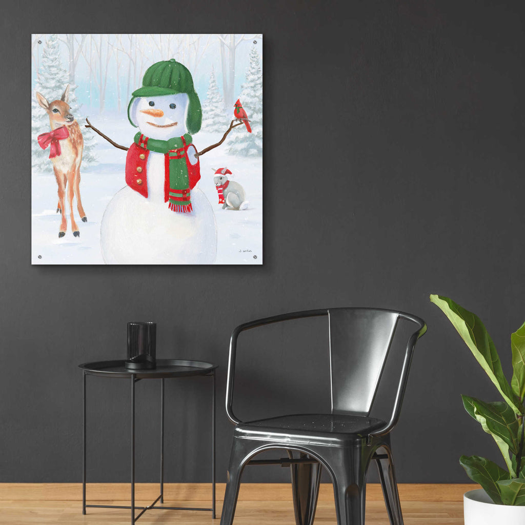 Epic Art 'Dressed for Christmas I Crop' by James Wiens, Acrylic Glass Wall Art,36x36