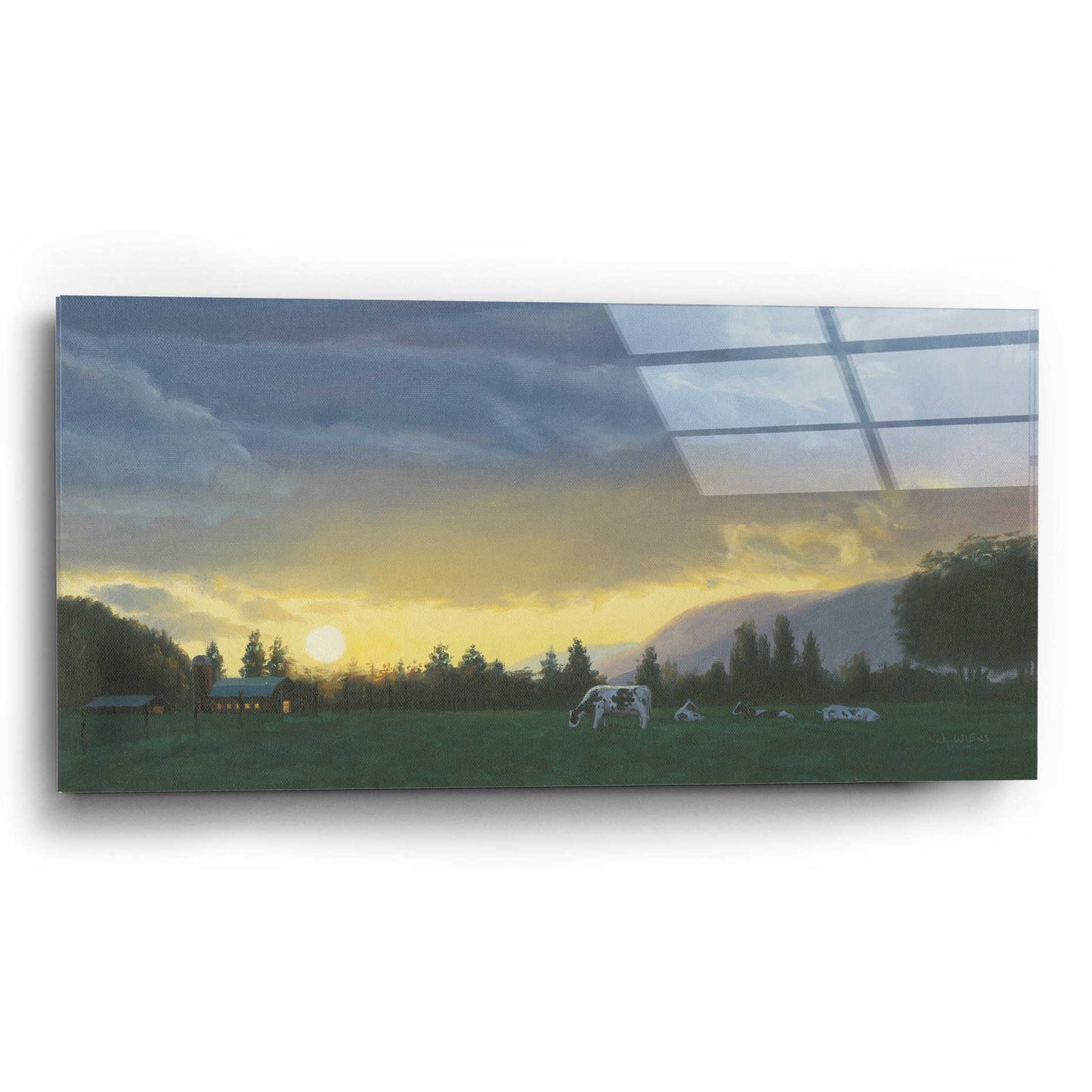 Epic Art 'Farm Life II' by James Wiens, Acrylic Glass Wall Art,24x12