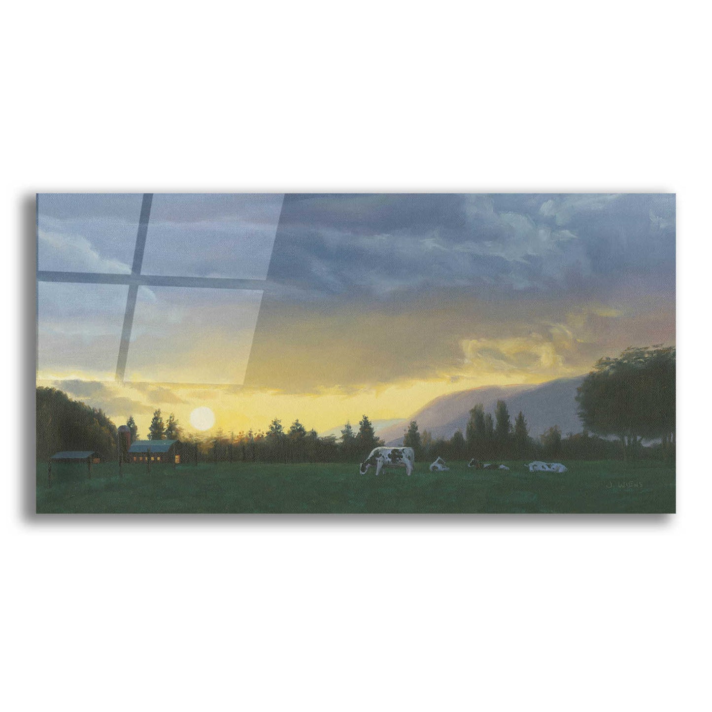 Epic Art 'Farm Life II' by James Wiens, Acrylic Glass Wall Art,24x12