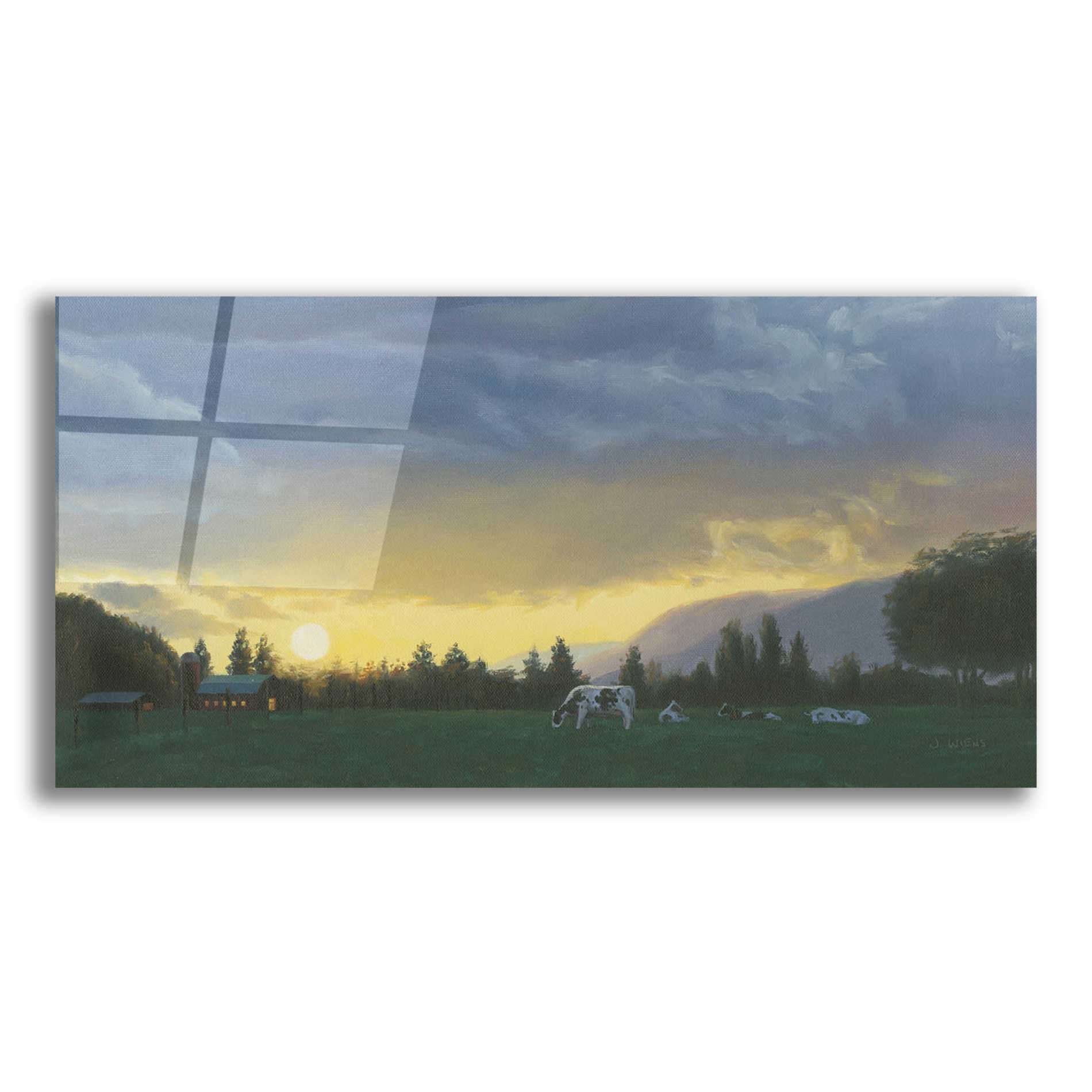 Epic Art 'Farm Life II' by James Wiens, Acrylic Glass Wall Art,24x12