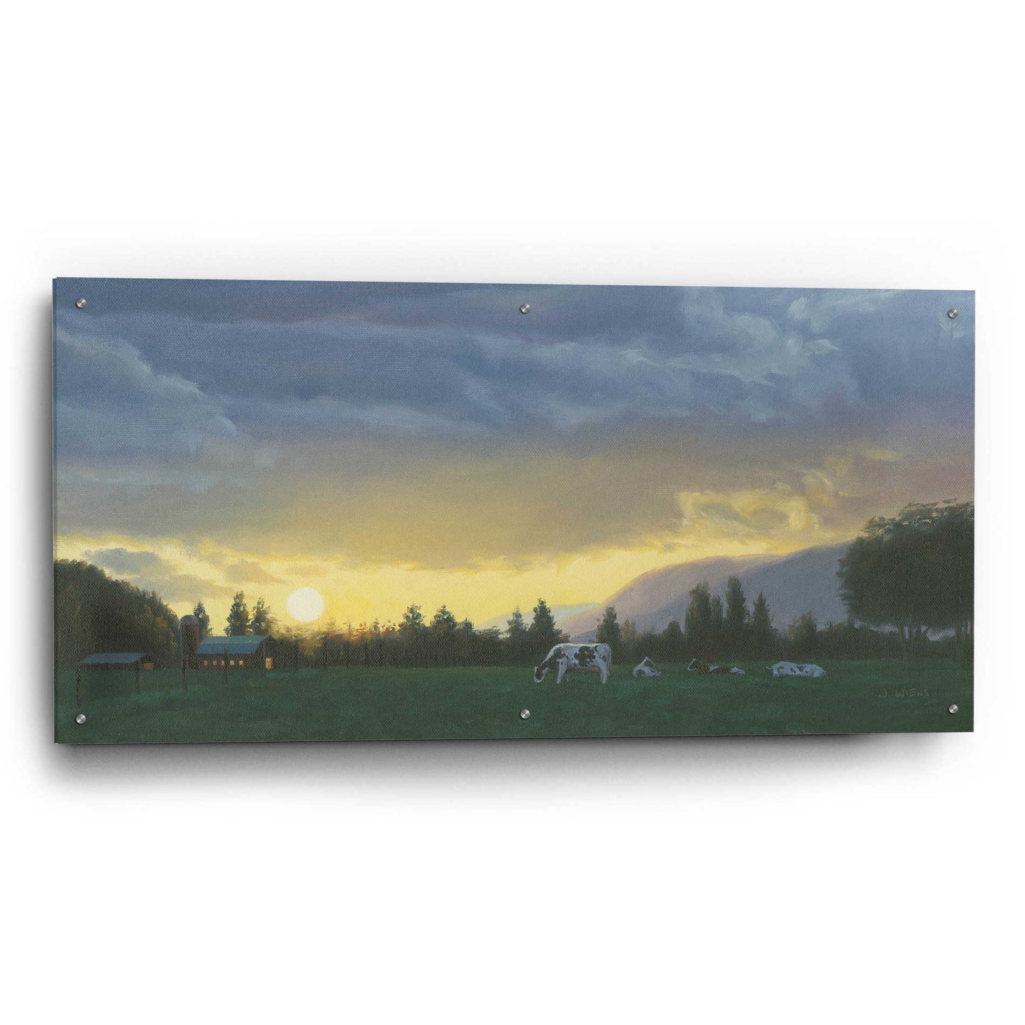 Epic Art 'Farm Life II' by James Wiens, Acrylic Glass Wall Art,48x24