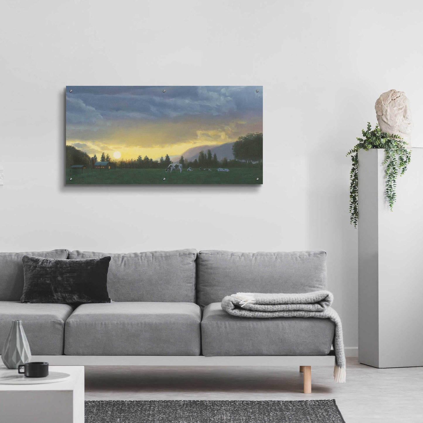 Epic Art 'Farm Life II' by James Wiens, Acrylic Glass Wall Art,48x24