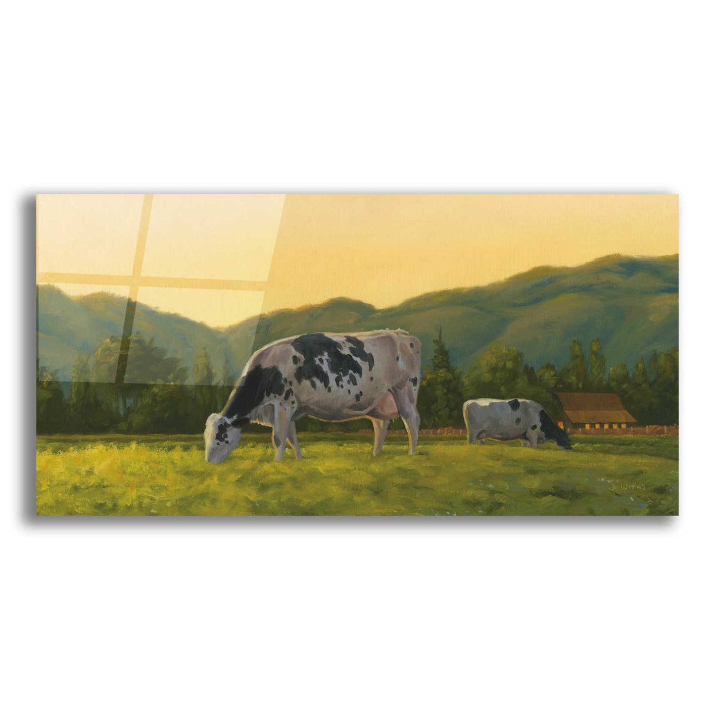 Epic Art 'Farm Life III' by James Wiens, Acrylic Glass Wall Art,24x12