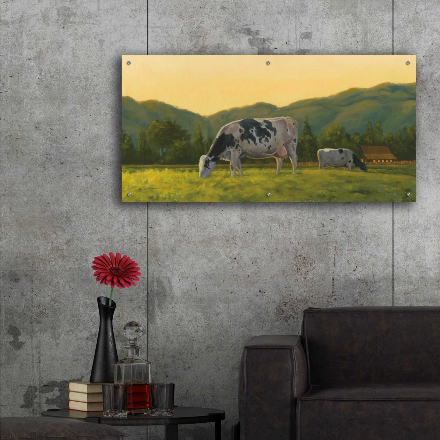 Epic Art 'Farm Life III' by James Wiens, Acrylic Glass Wall Art,48x24