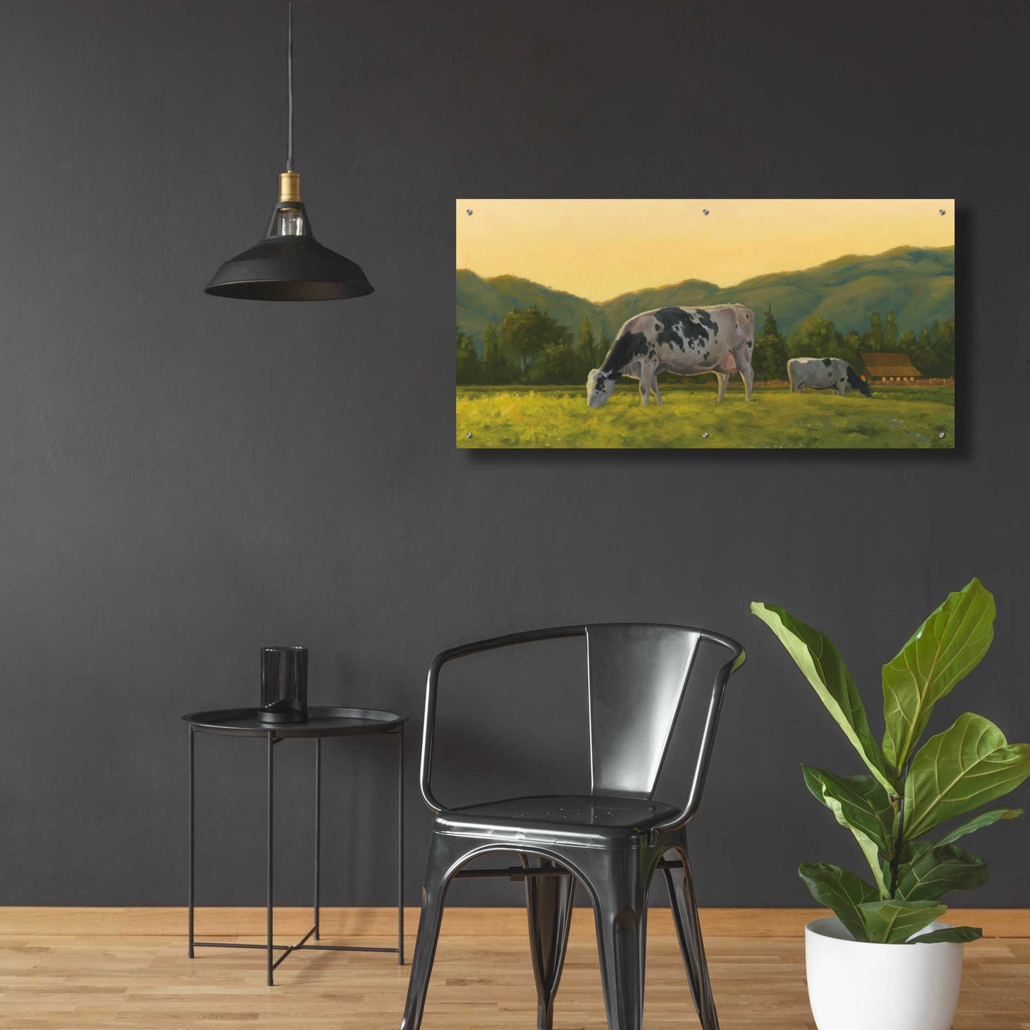 Epic Art 'Farm Life III' by James Wiens, Acrylic Glass Wall Art,48x24