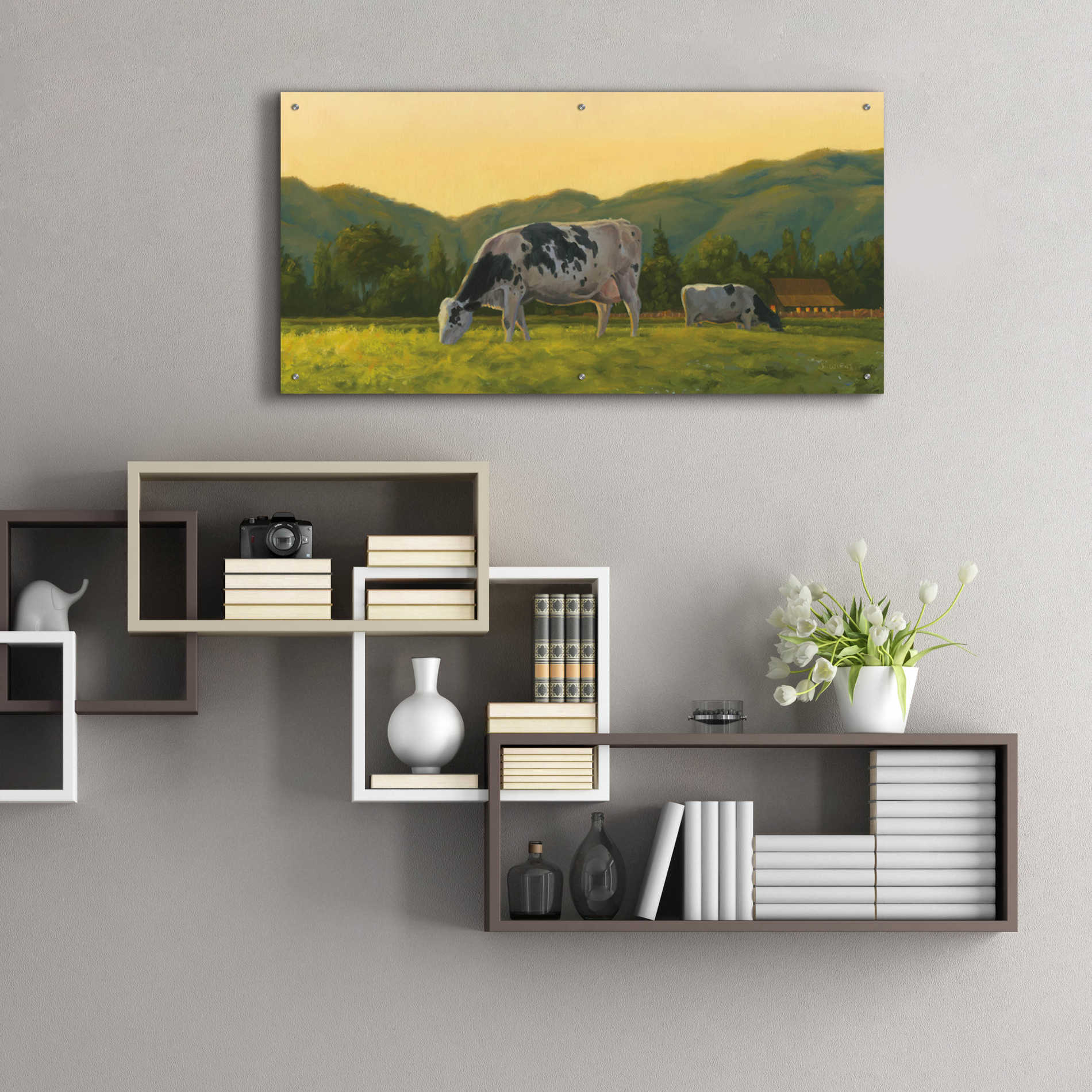 Epic Art 'Farm Life III' by James Wiens, Acrylic Glass Wall Art,48x24