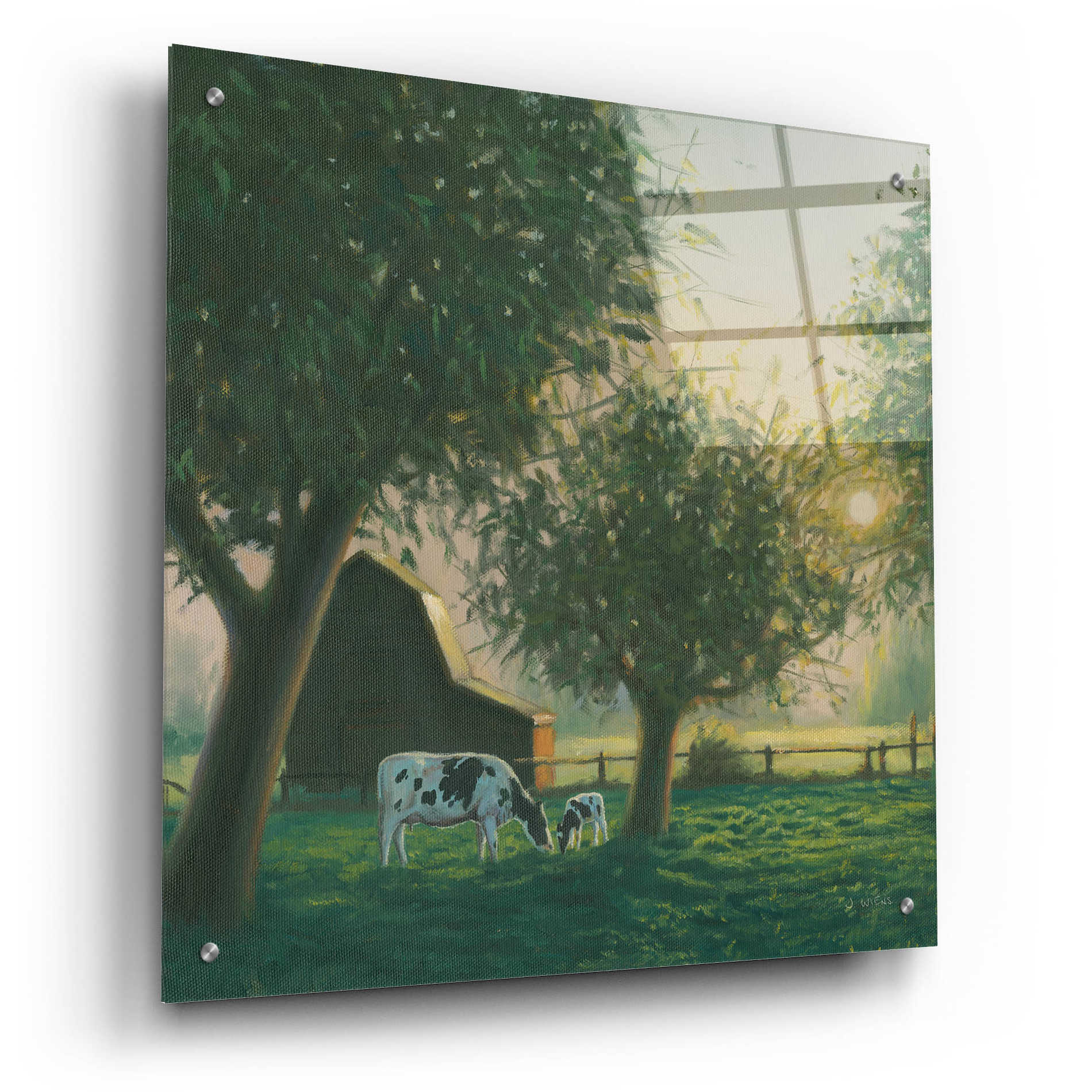 Epic Art 'Farm Life IV' by James Wiens, Acrylic Glass Wall Art,24x24