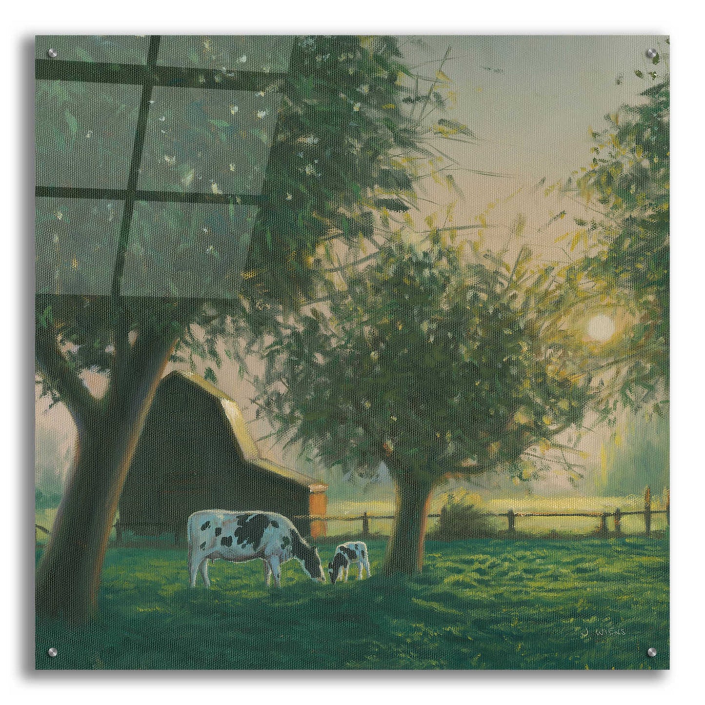 Epic Art 'Farm Life IV' by James Wiens, Acrylic Glass Wall Art,36x36