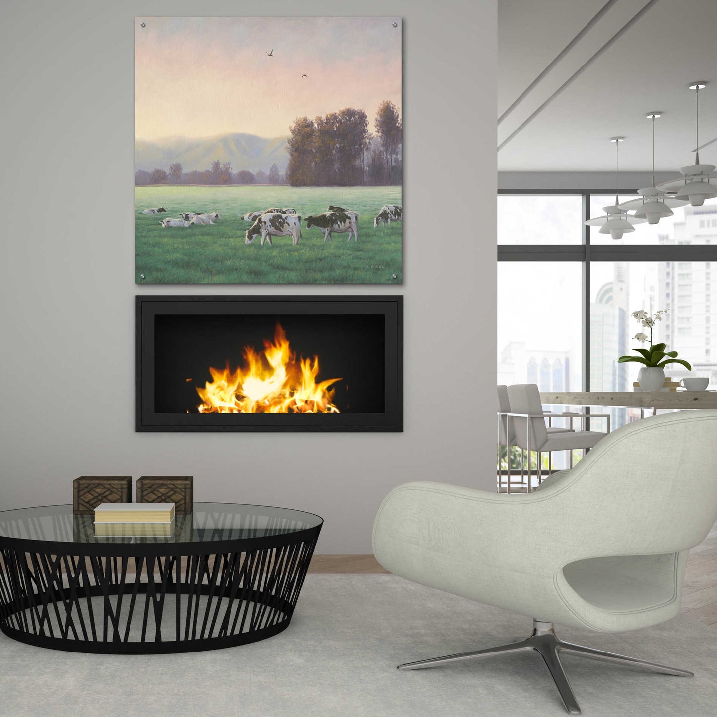 Epic Art 'Farm Life V' by James Wiens, Acrylic Glass Wall Art,36x36