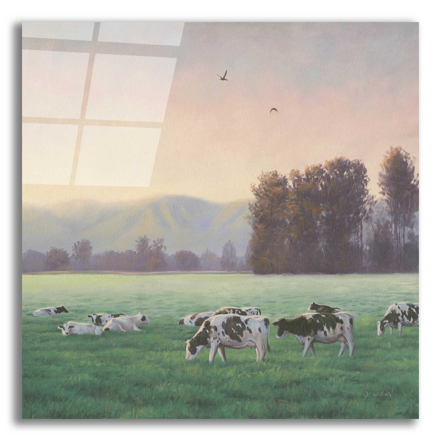 Epic Art 'Farm Life V' by James Wiens, Acrylic Glass Wall Art,12x12x1.1x0,18x18x1.1x0,26x26x1.74x0,37x37x1.74x0