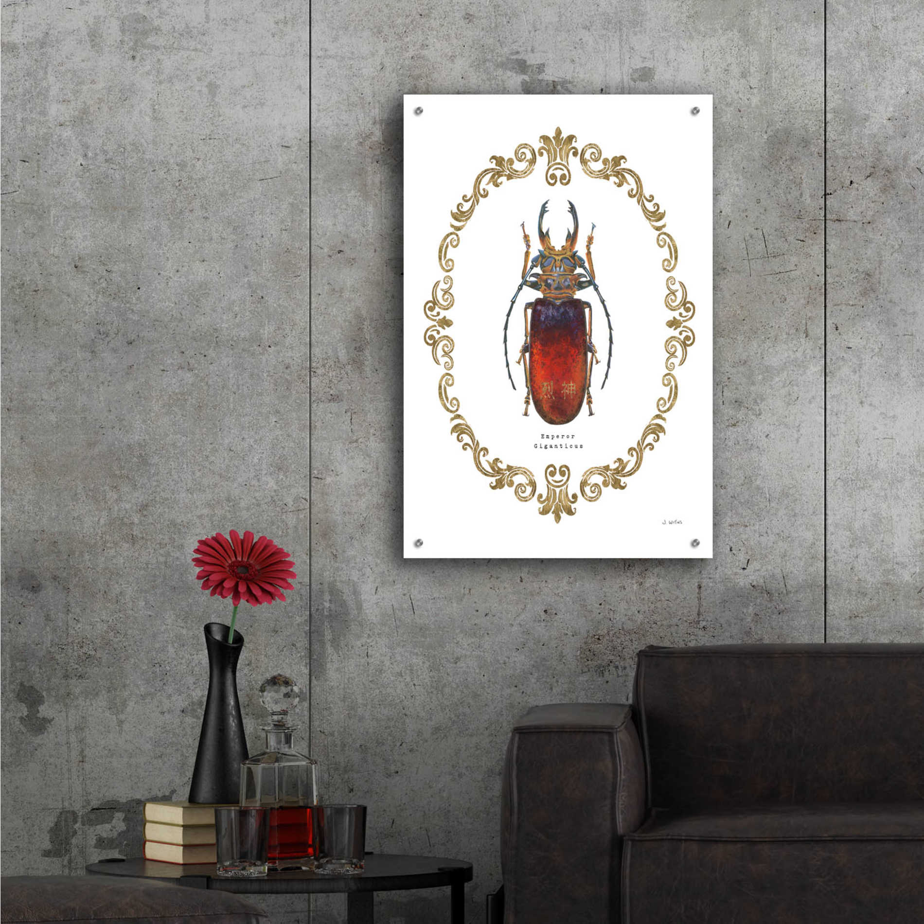 Epic Art 'Adorning Coleoptera I' by James Wiens, Acrylic Glass Wall Art,24x36