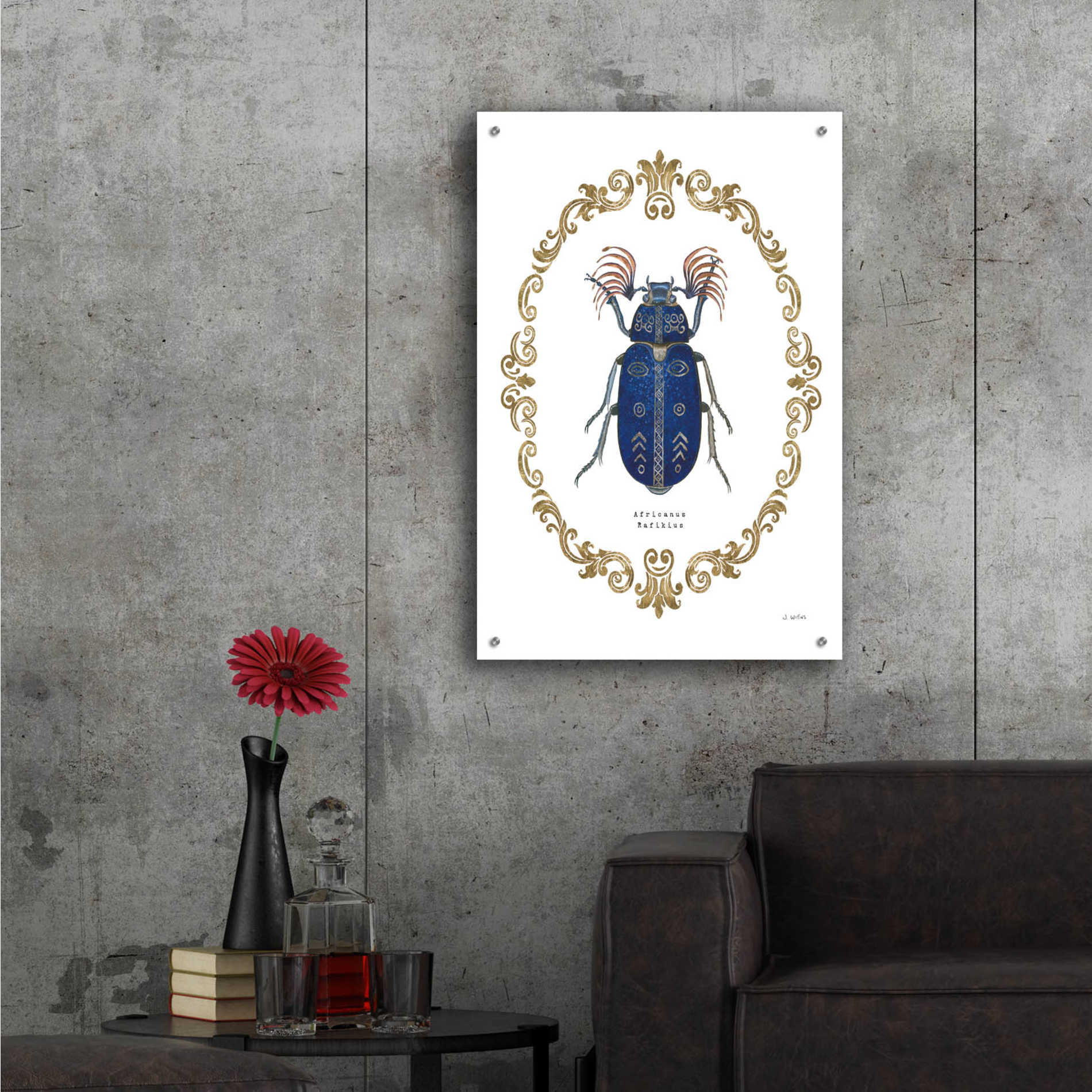 Epic Art 'Adorning Coleoptera III' by James Wiens, Acrylic Glass Wall Art,24x36