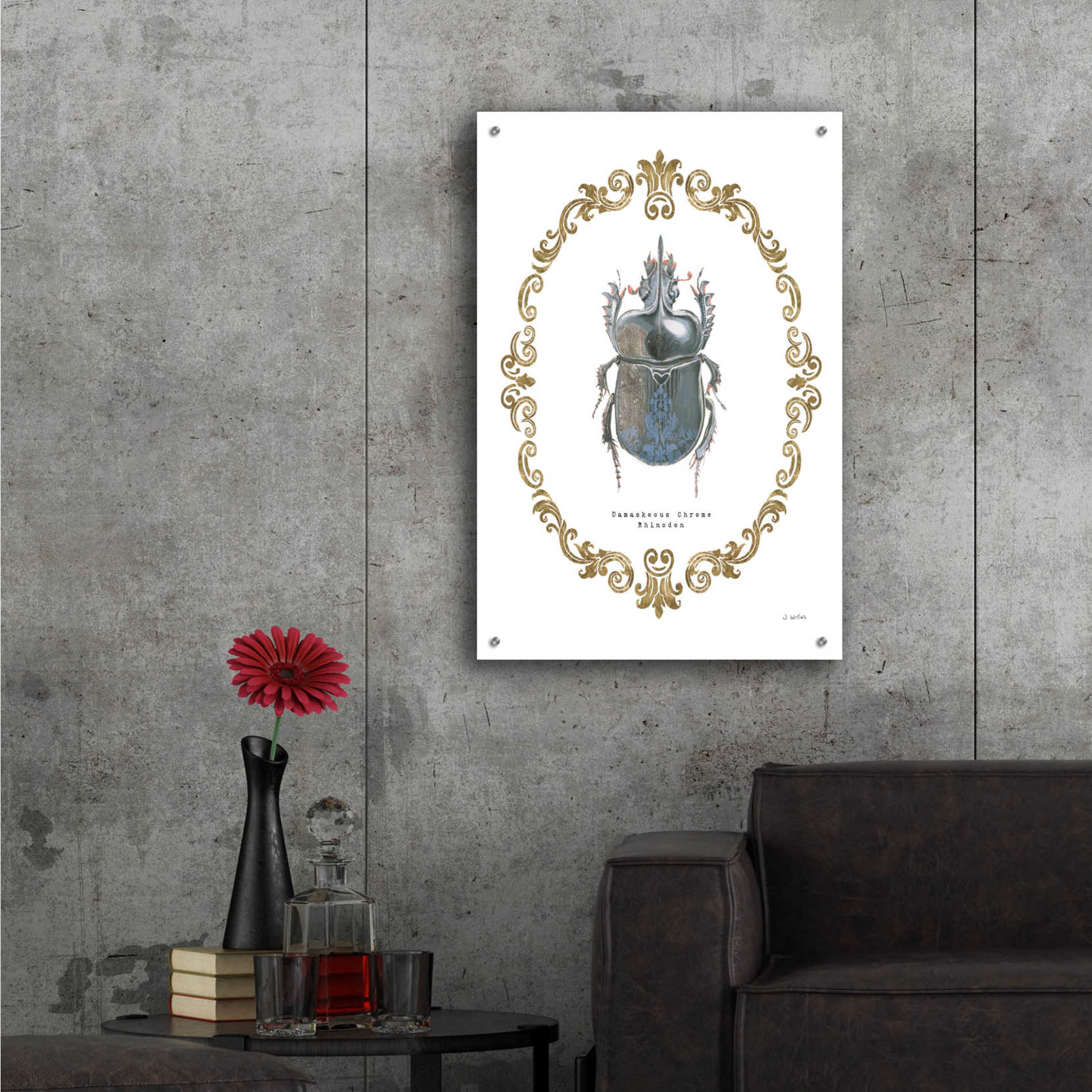 Epic Art 'Adorning Coleoptera IV' by James Wiens, Acrylic Glass Wall Art,24x36