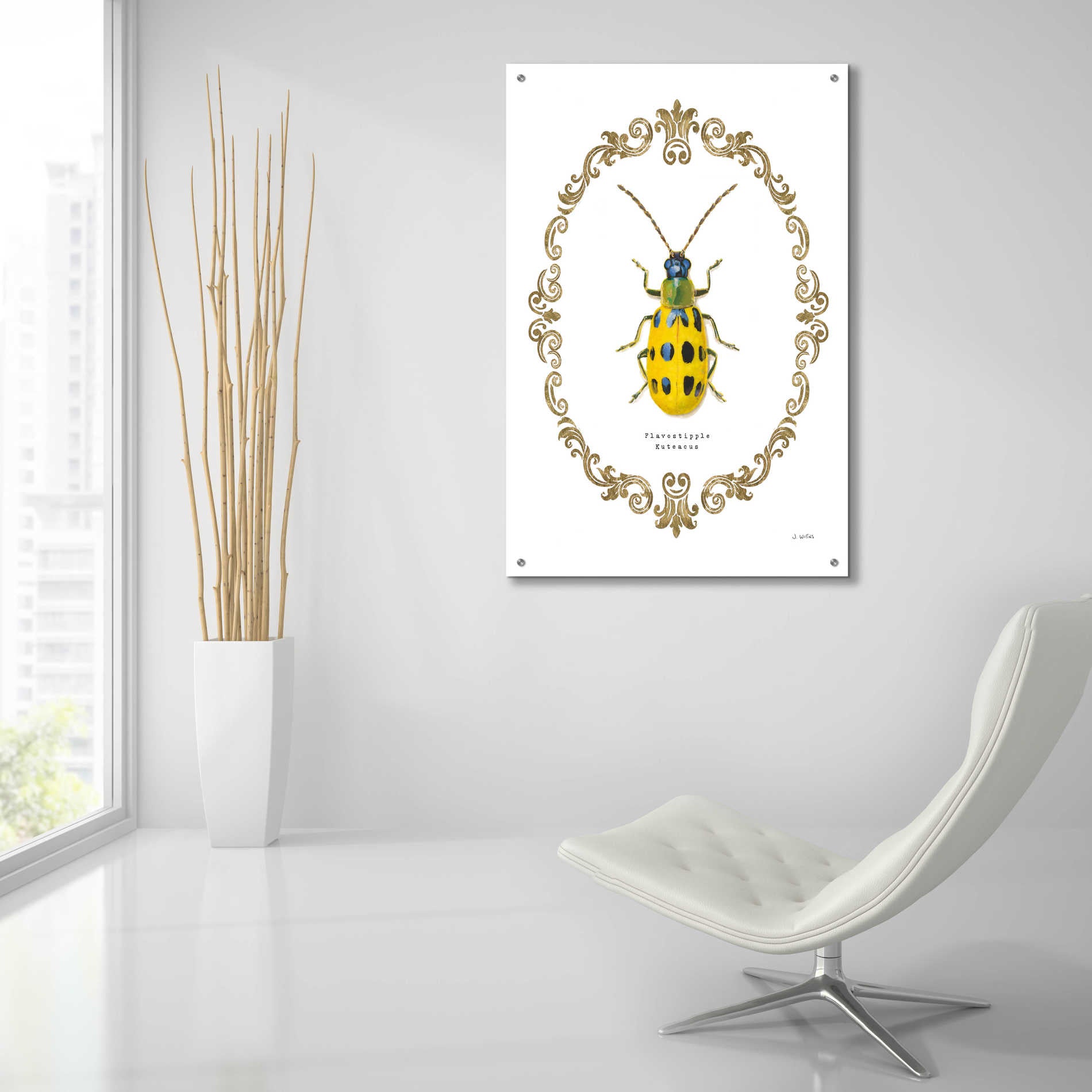 Epic Art 'Adorning Coleoptera VII' by James Wiens, Acrylic Glass Wall Art,24x36