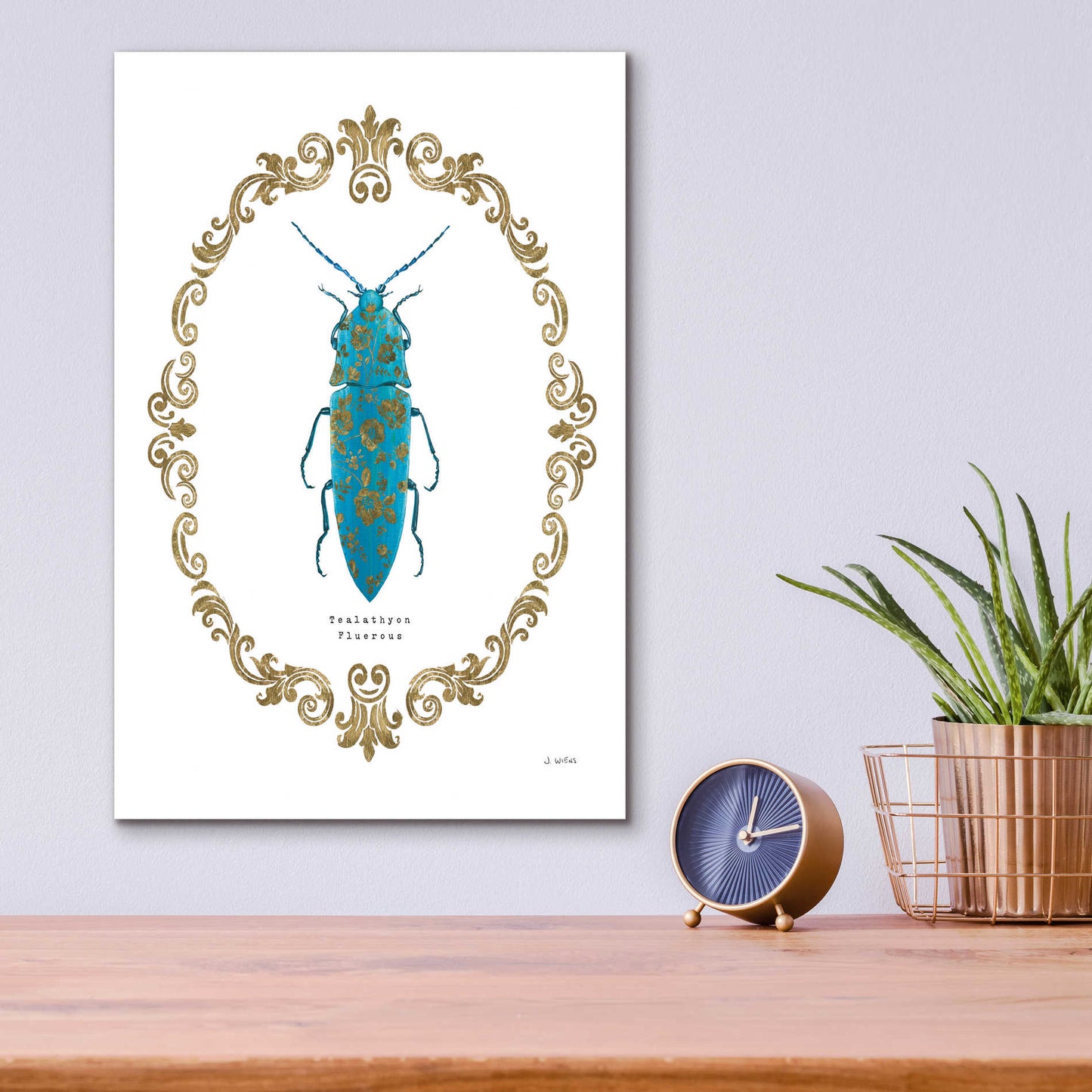 Epic Art 'Adorning Coleoptera VIII' by James Wiens, Acrylic Glass Wall Art,12x16