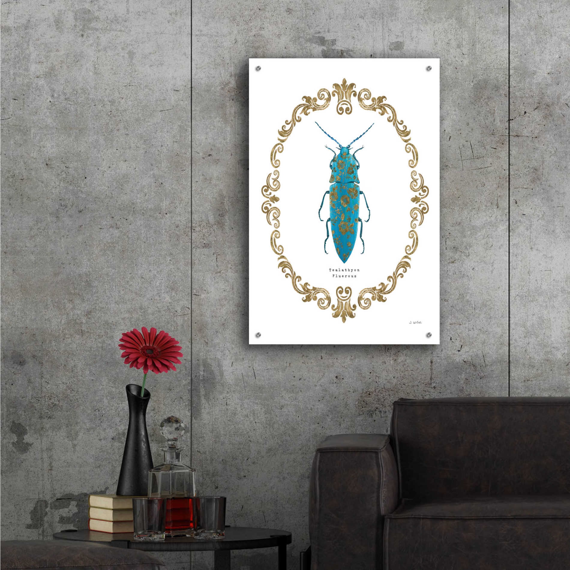 Epic Art 'Adorning Coleoptera VIII' by James Wiens, Acrylic Glass Wall Art,24x36