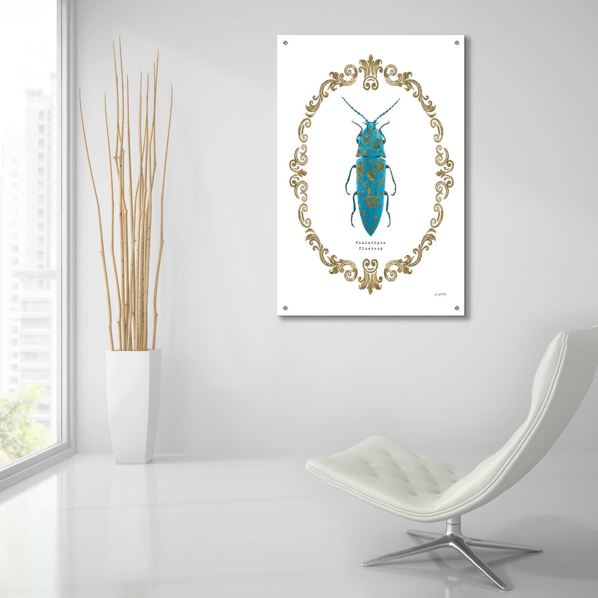 Epic Art 'Adorning Coleoptera VIII' by James Wiens, Acrylic Glass Wall Art,24x36