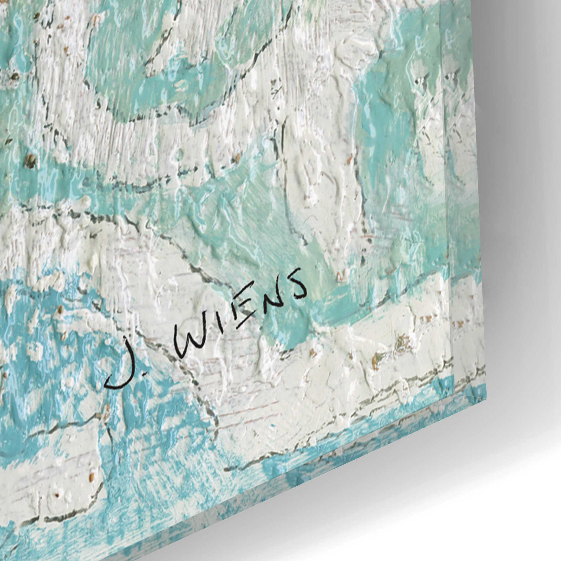 Epic Art 'Gracefully Blue I' by James Wiens, Acrylic Glass Wall Art,12x12