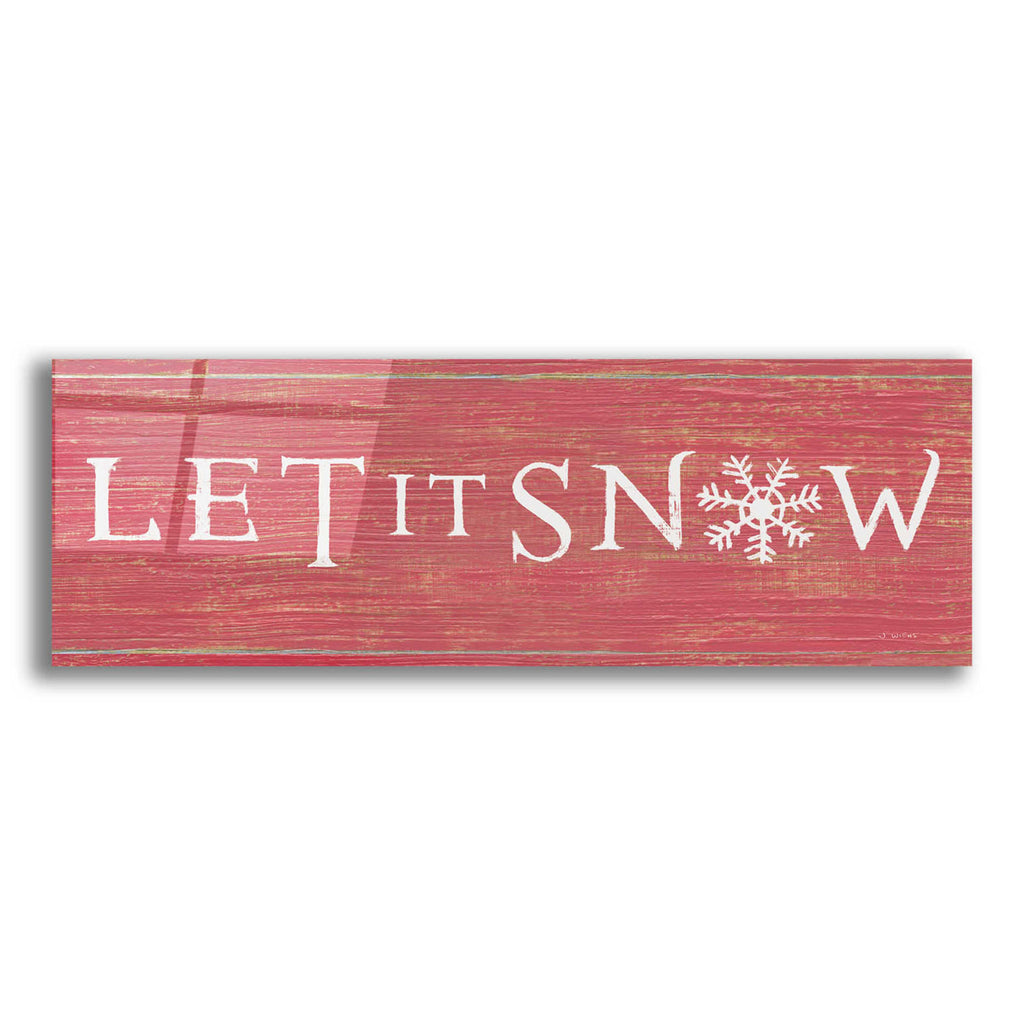 Epic Art 'Christmas Affinity I Red' by James Wiens, Acrylic Glass Wall Art,36x12x1.55x0,60x20x1.74x0