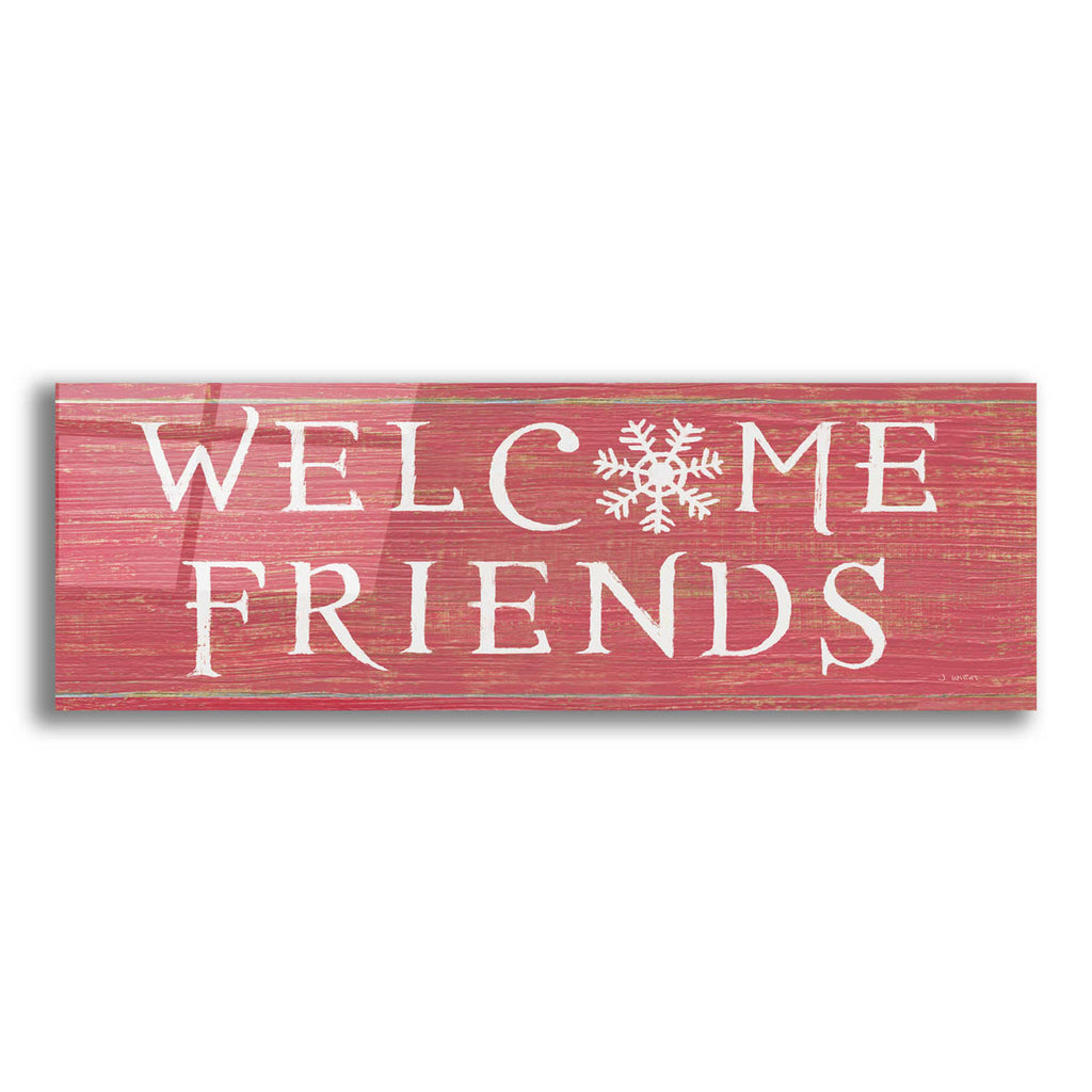 Epic Art 'Christmas Affinity II Red' by James Wiens, Acrylic Glass Wall Art,36x12x1.55x0,60x20x1.74x0