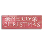 Epic Art 'Christmas Affinity III Red' by James Wiens, Acrylic Glass Wall Art,36x12x1.55x0,60x20x1.74x0