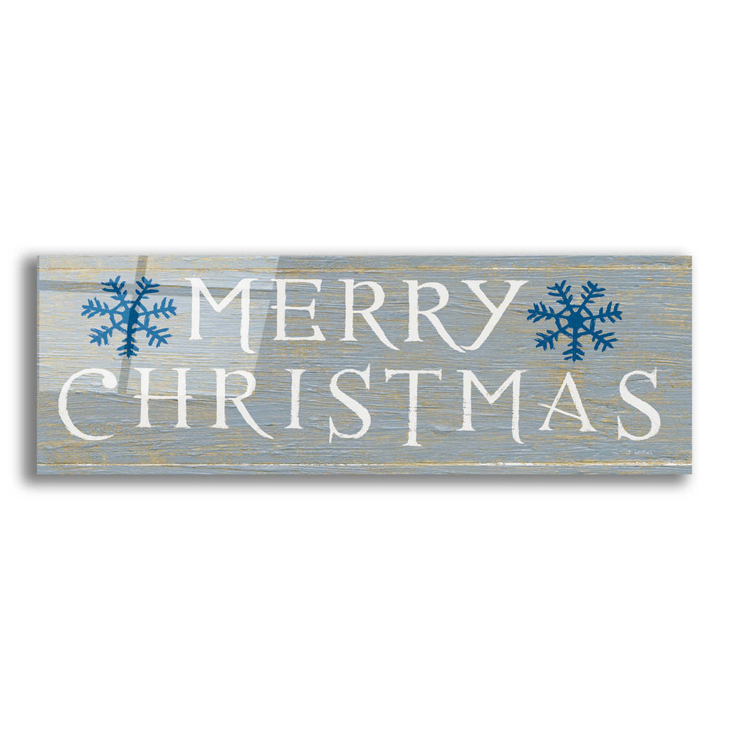 Epic Art 'Christmas Affinity III Grey' by James Wiens, Acrylic Glass Wall Art,36x12x1.55x0,60x20x1.74x0