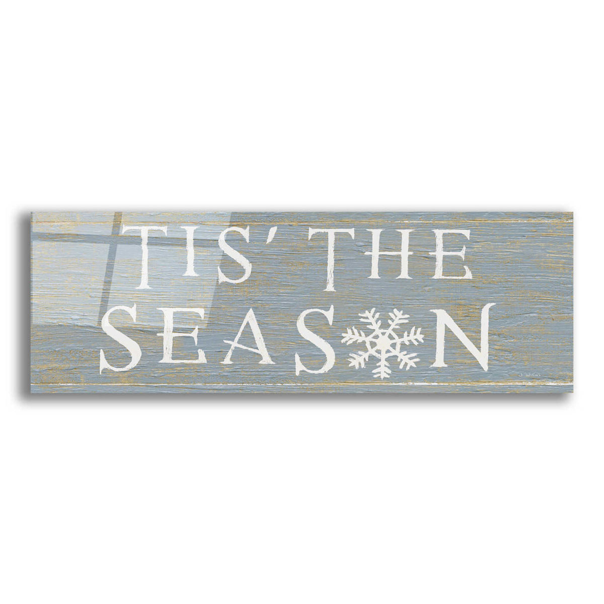 Epic Art 'Christmas Affinity IV Grey' by James Wiens, Acrylic Glass Wall Art,36x12x1.55x0,60x20x1.74x0