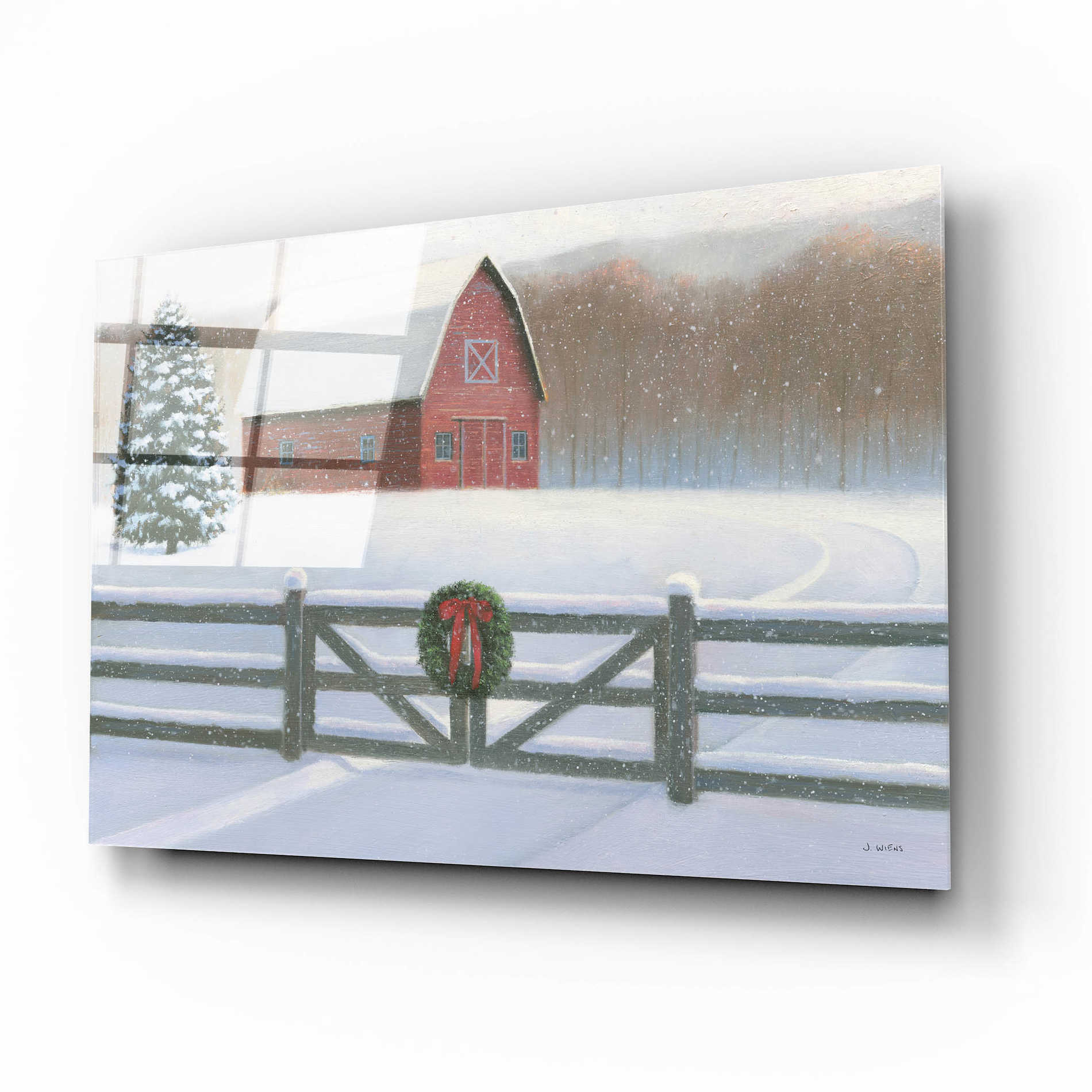 Epic Art 'Christmas Affinity VI' by James Wiens, Acrylic Glass Wall Art,16x12