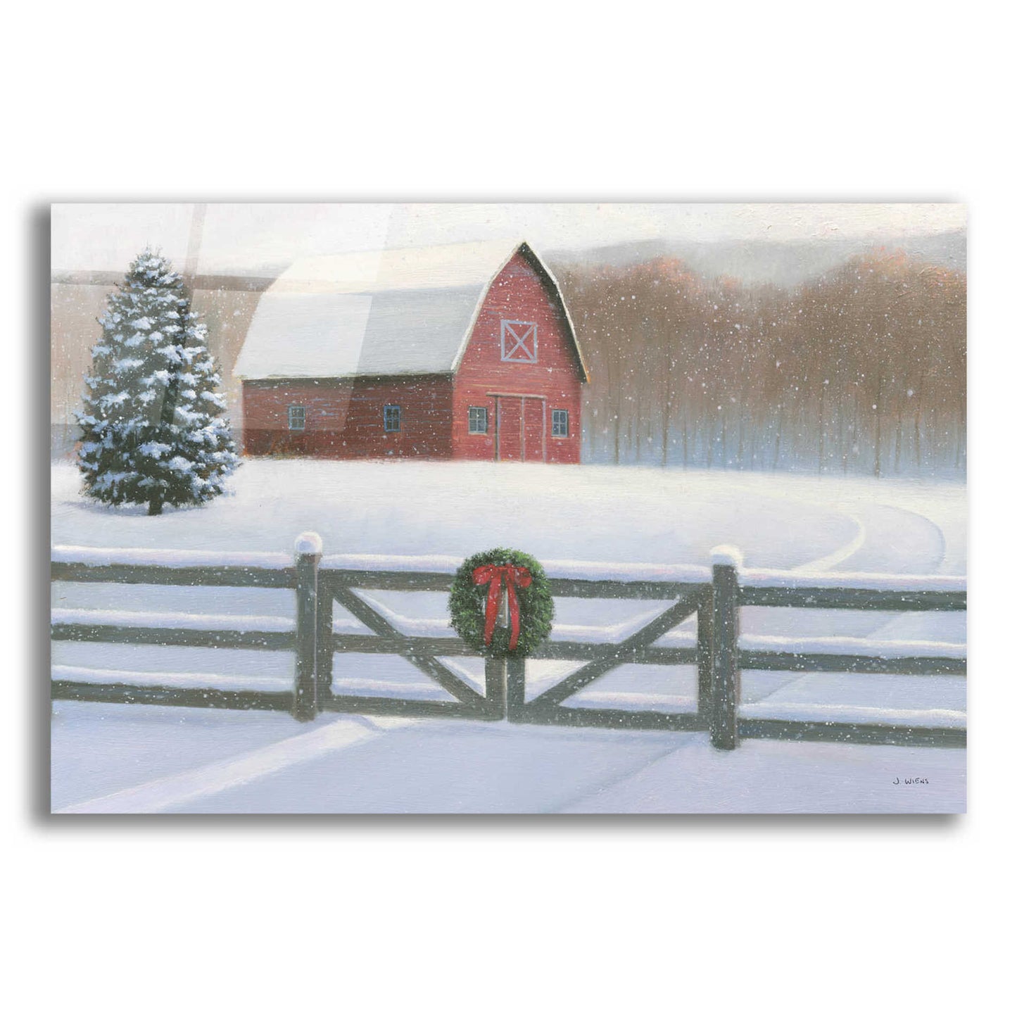 Epic Art 'Christmas Affinity VI' by James Wiens, Acrylic Glass Wall Art,16x12