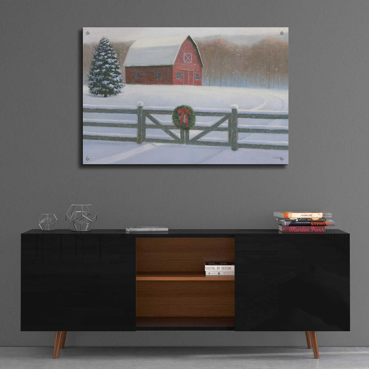 Epic Art 'Christmas Affinity VI' by James Wiens, Acrylic Glass Wall Art,36x24