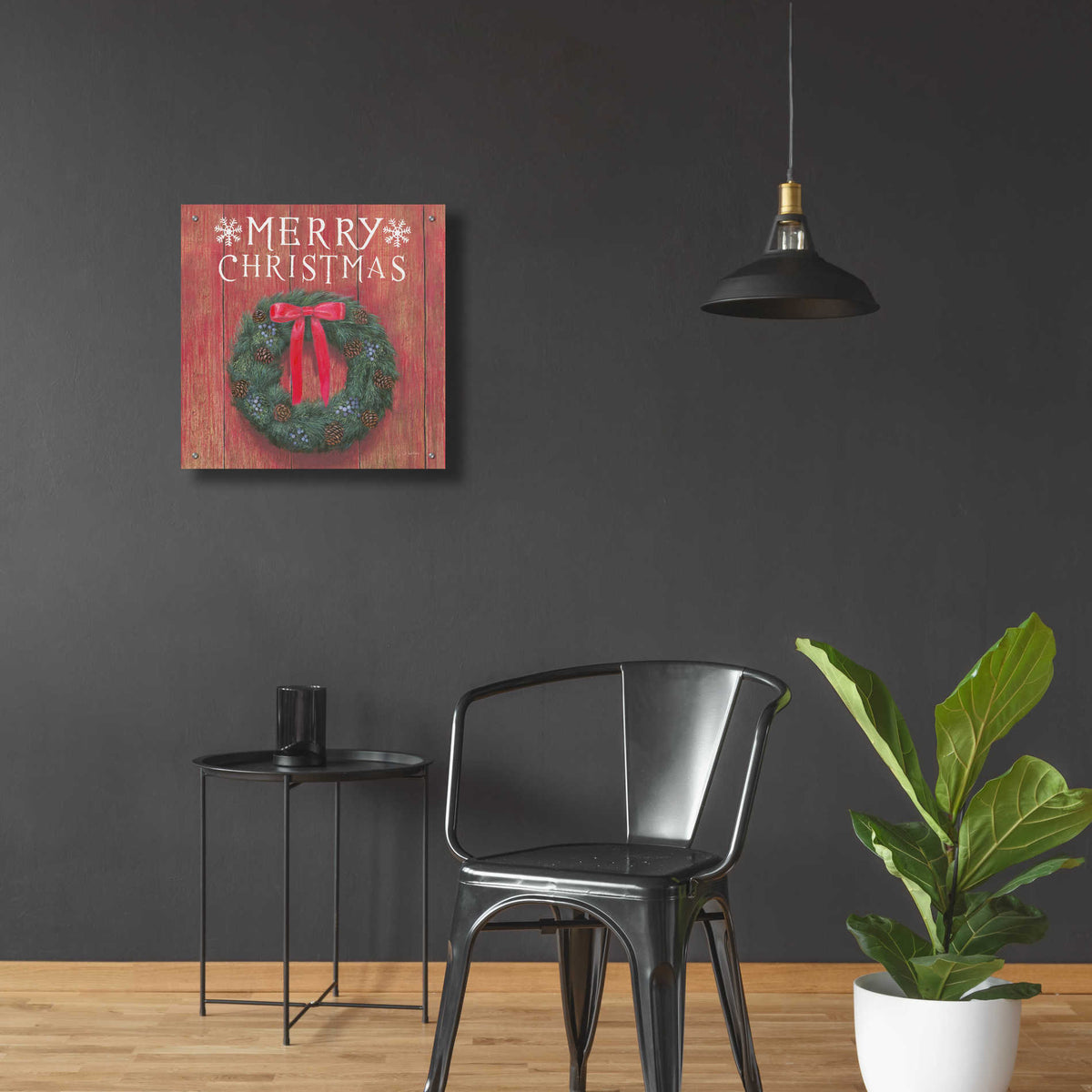Epic Art 'Christmas Affinity VII' by James Wiens, Acrylic Glass Wall Art,24x24