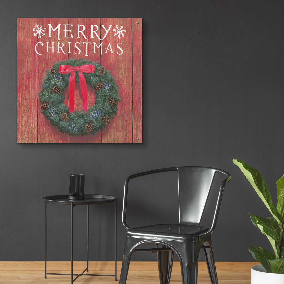 Epic Art 'Christmas Affinity VII' by James Wiens, Acrylic Glass Wall Art,36x36