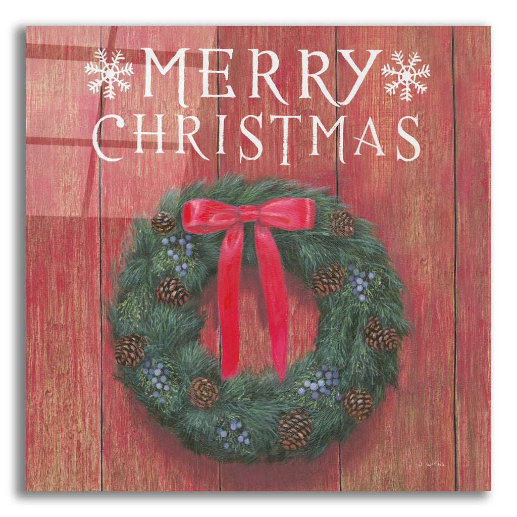 Epic Art 'Christmas Affinity VII' by James Wiens, Acrylic Glass Wall Art,12x12x1.1x0,18x18x1.1x0,26x26x1.74x0,37x37x1.74x0