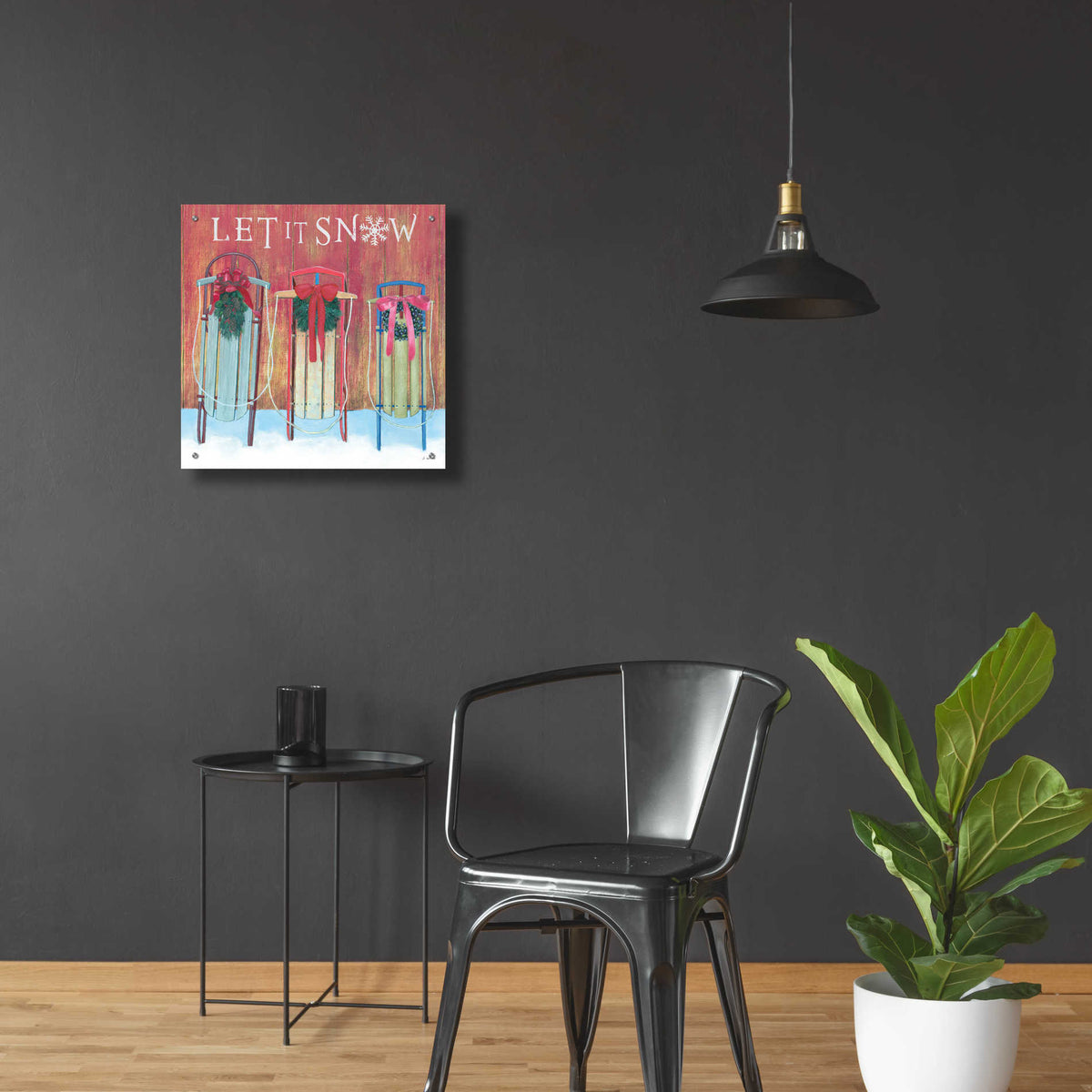 Epic Art 'Christmas Affinity IX' by James Wiens, Acrylic Glass Wall Art,24x24
