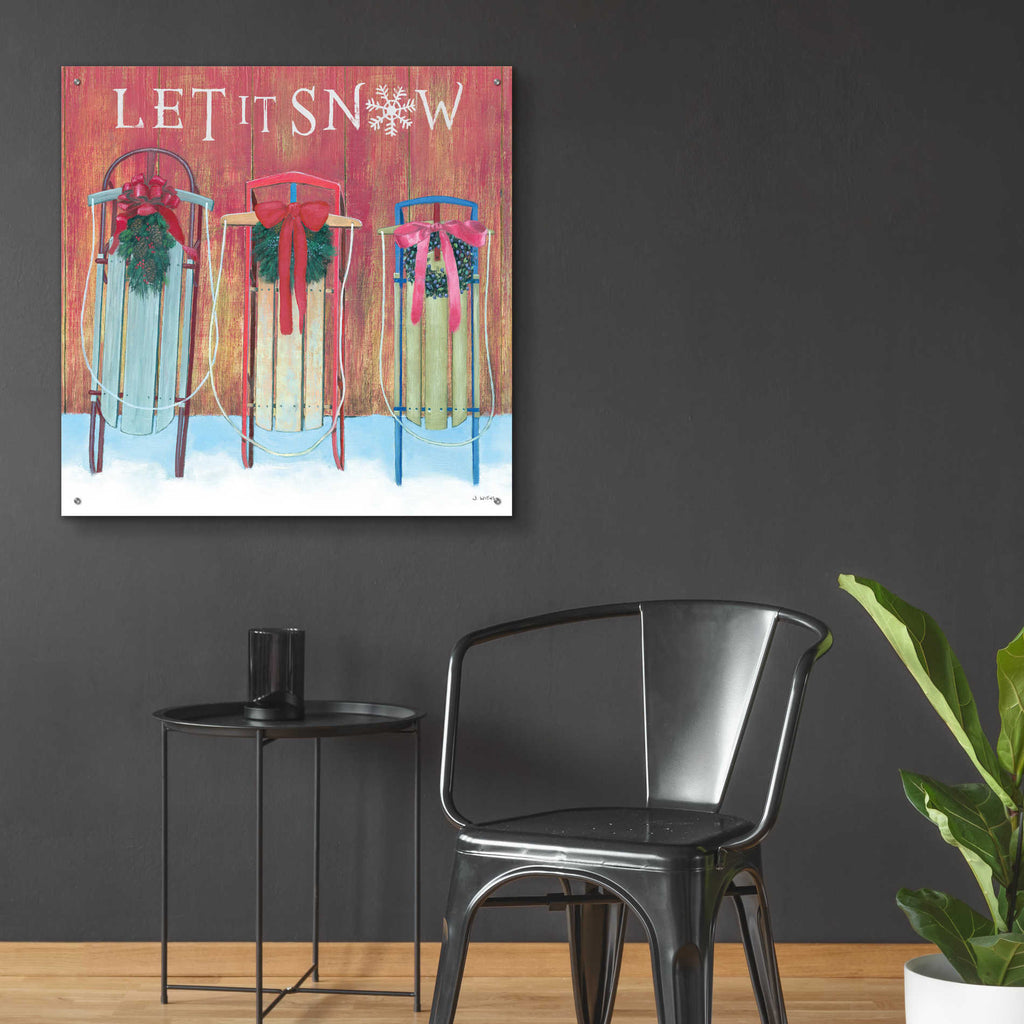 Epic Art 'Christmas Affinity IX' by James Wiens, Acrylic Glass Wall Art,36x36