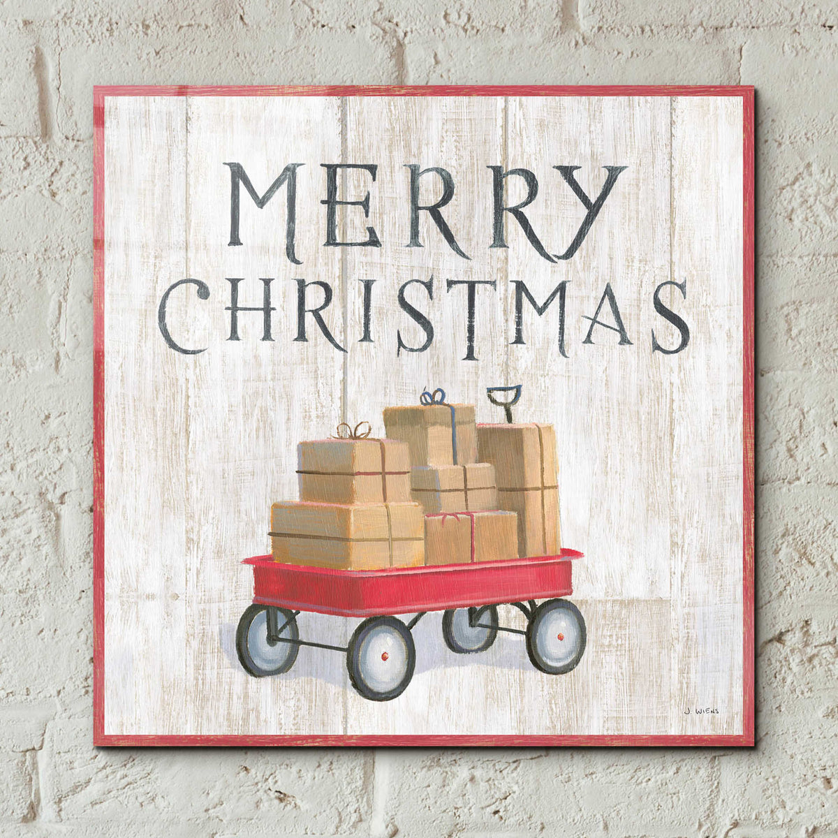 Epic Art 'Christmas Affinity XII' by James Wiens, Acrylic Glass Wall Art,12x12