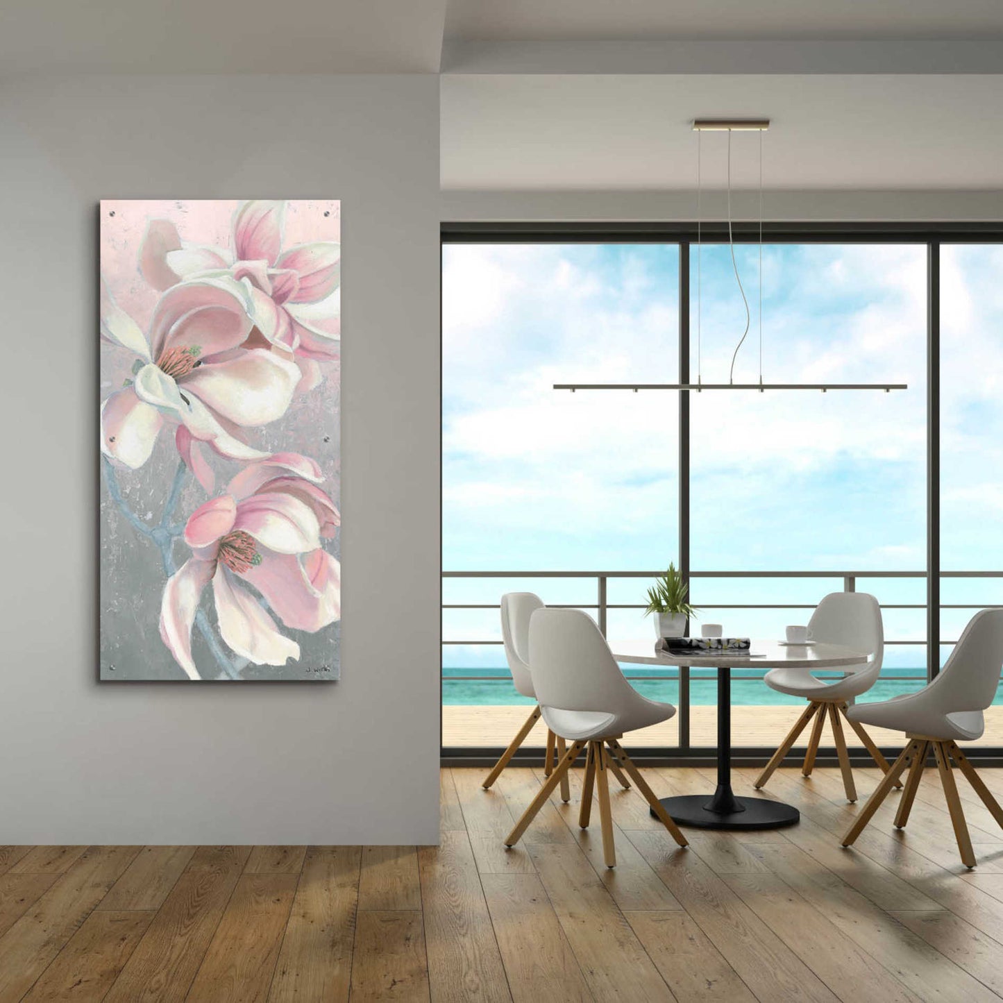 Epic Art 'Sunrise Blossom I' by James Wiens, Acrylic Glass Wall Art,24x48