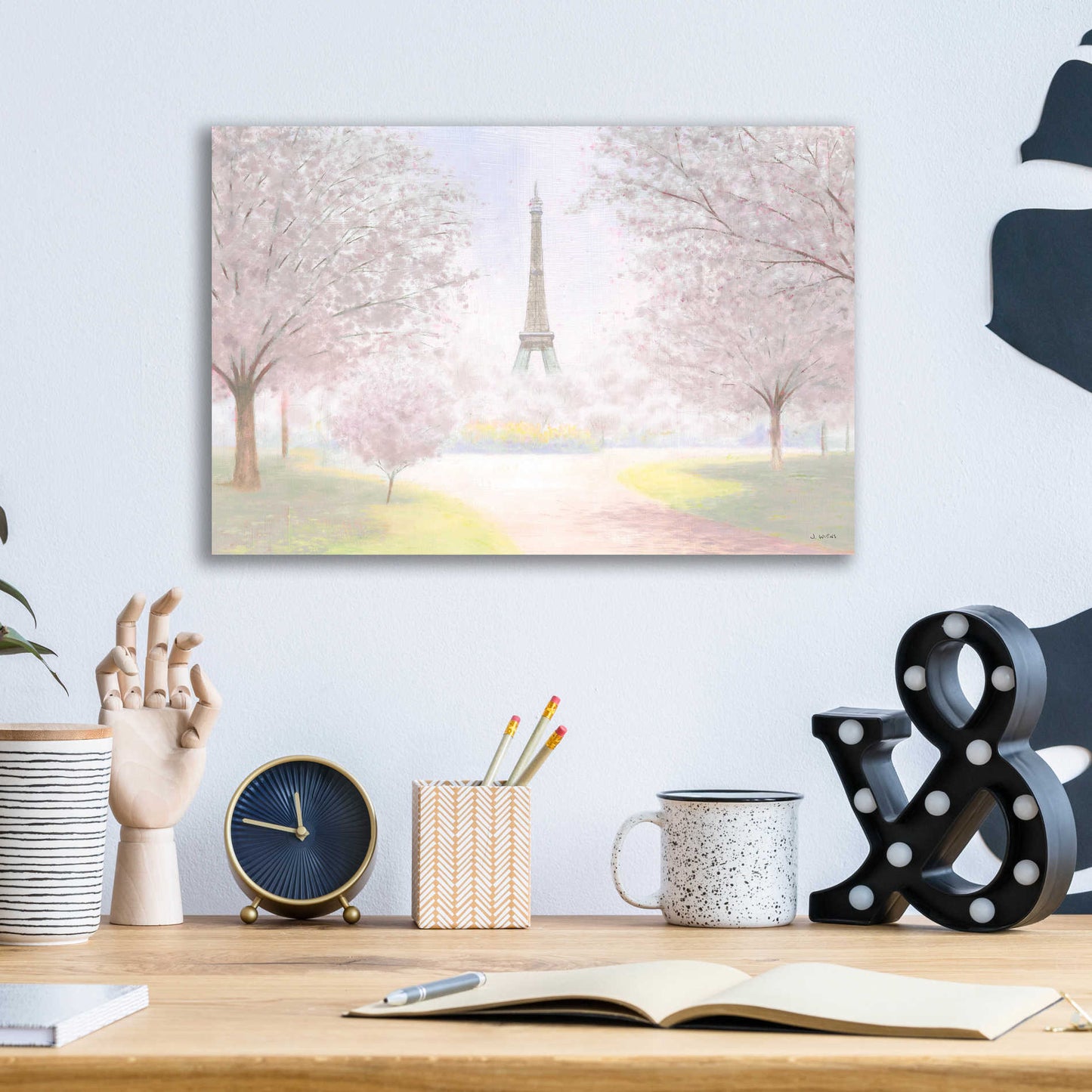 Epic Art 'Pretty Paris' by James Wiens, Acrylic Glass Wall Art,16x12