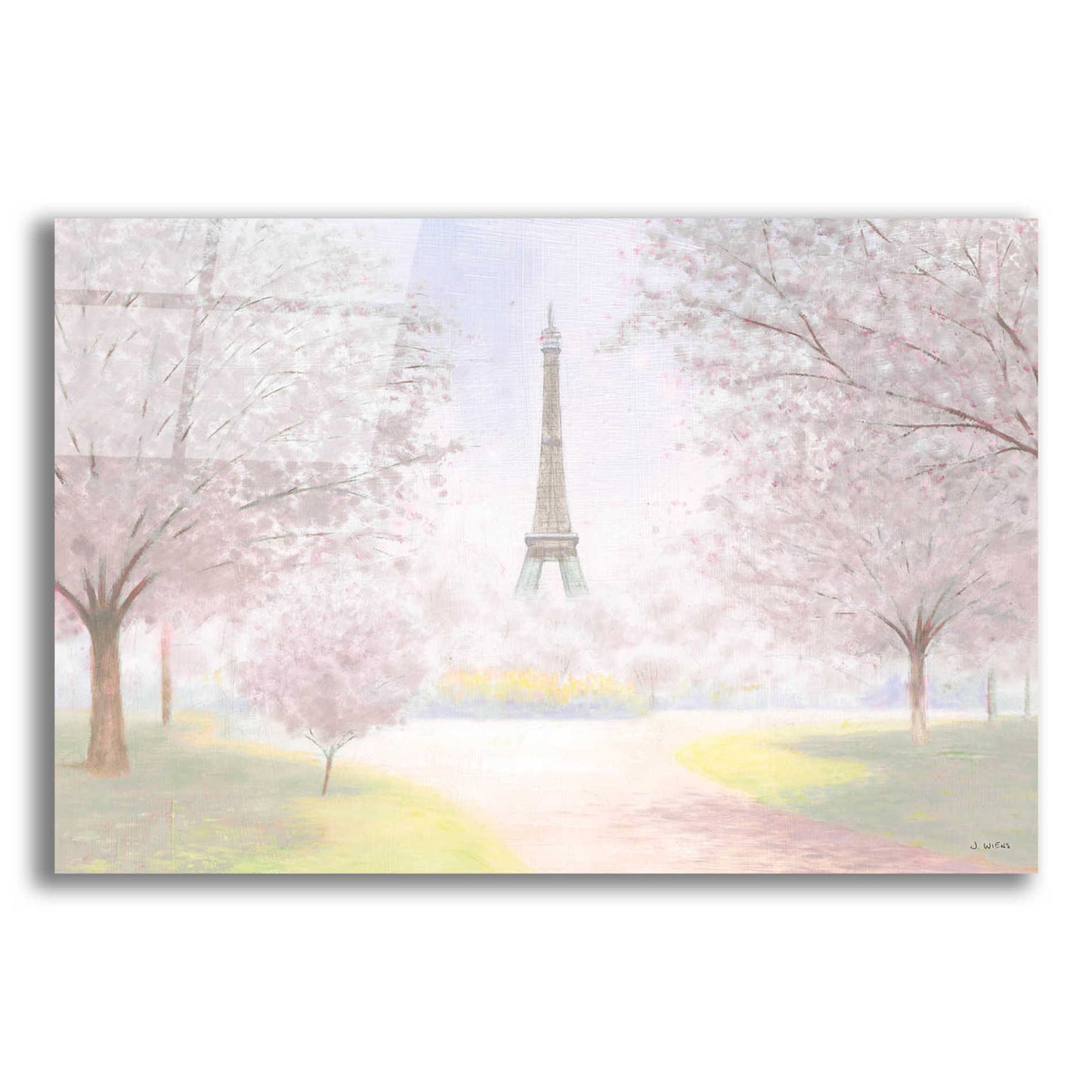 Epic Art 'Pretty Paris' by James Wiens, Acrylic Glass Wall Art,16x12