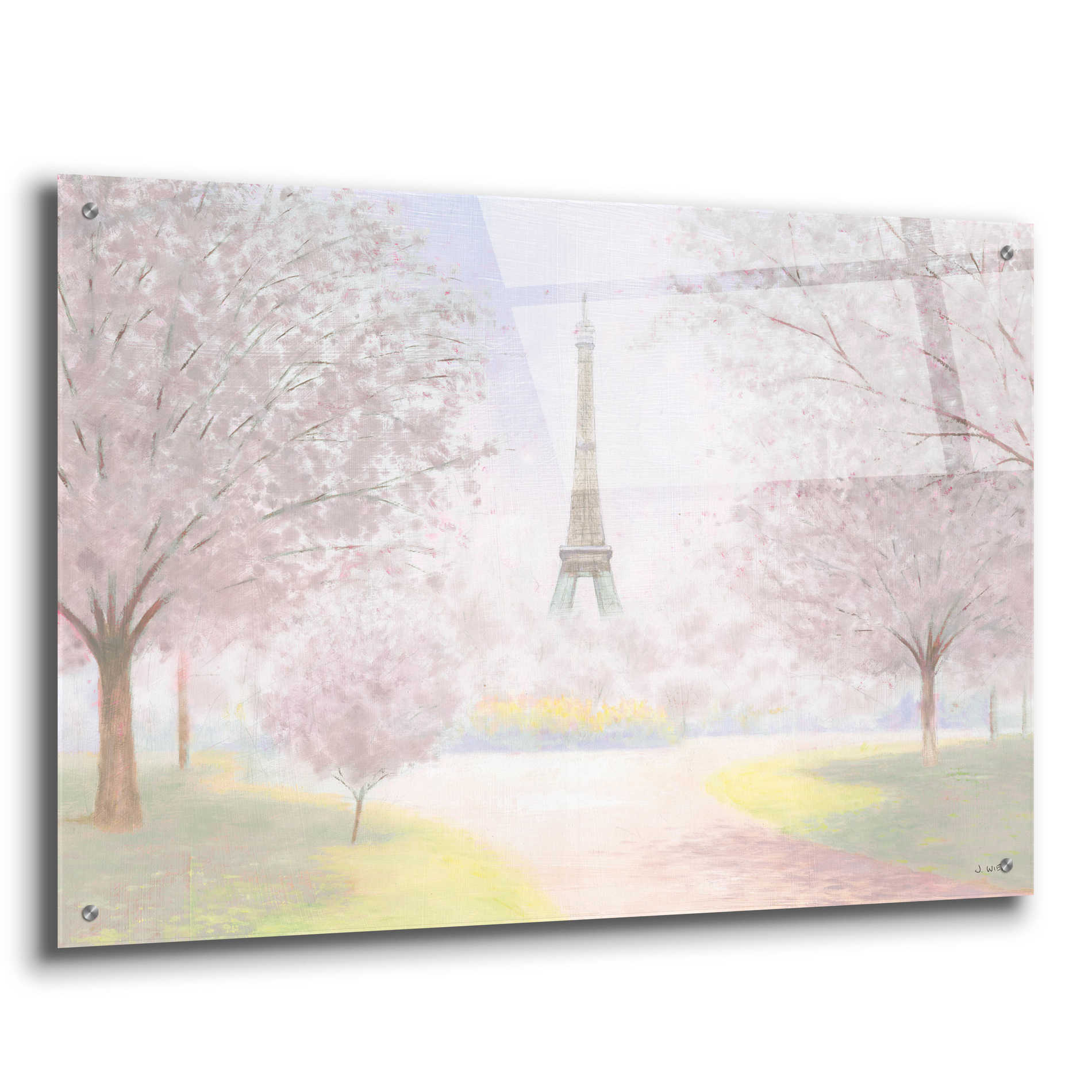 Epic Art 'Pretty Paris' by James Wiens, Acrylic Glass Wall Art,36x24